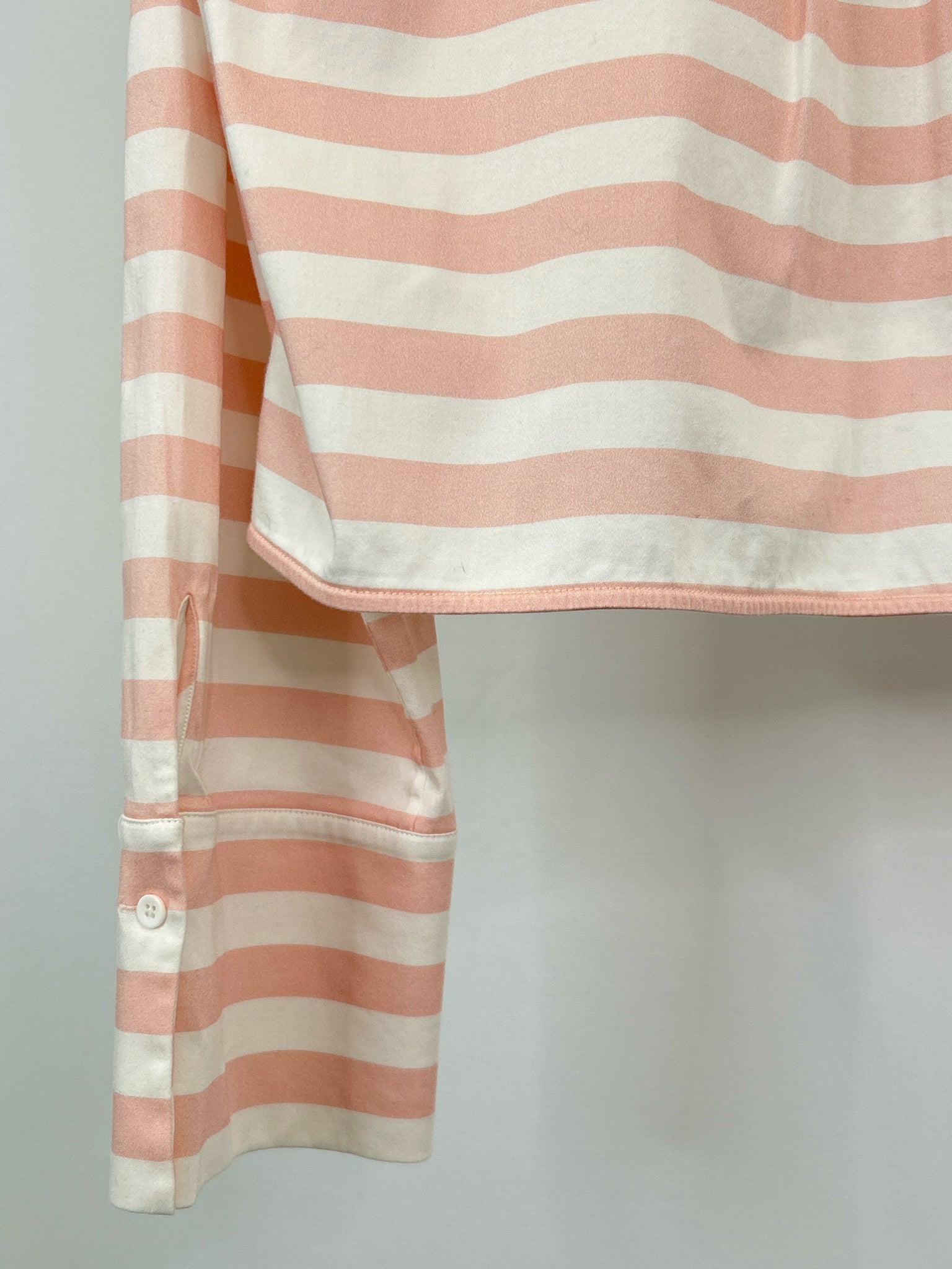 ALICE + OLIVIA Size S Pink Striped Women Shirt