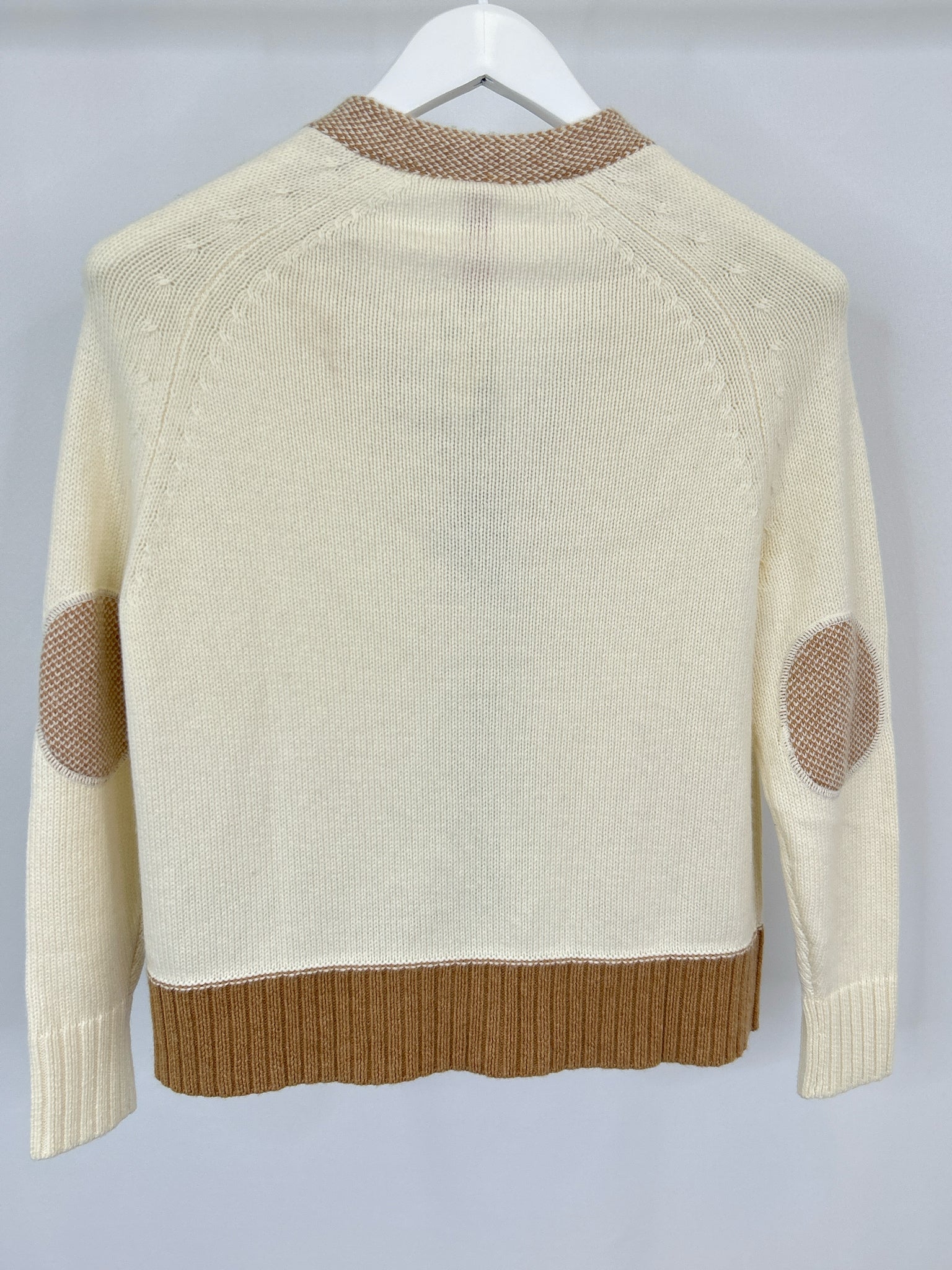 Zaket & Plover Size XS WHITE AND BEIGE Women Cardigan