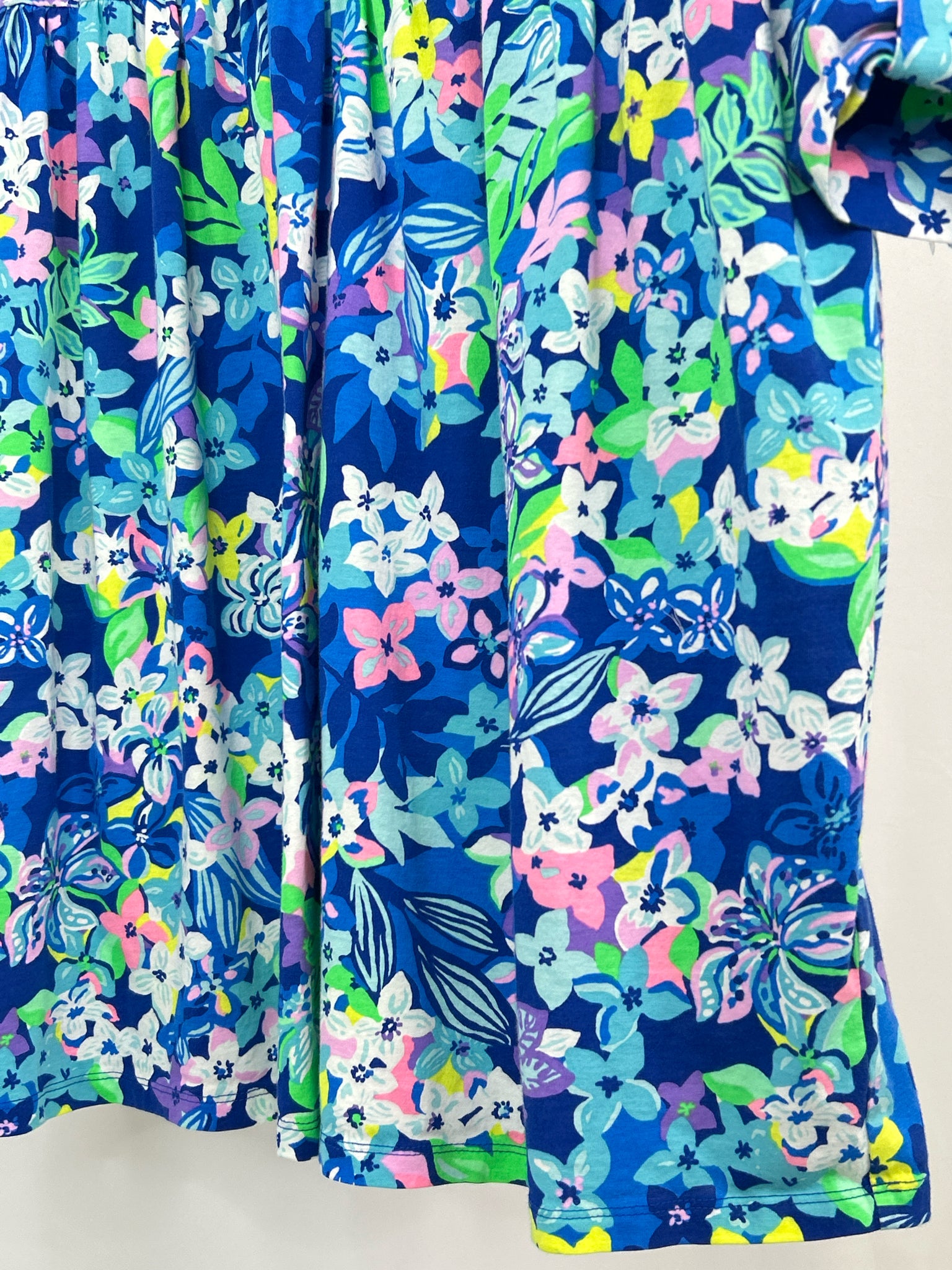 LILLY PULITZER Size L Blue Print Women Dress