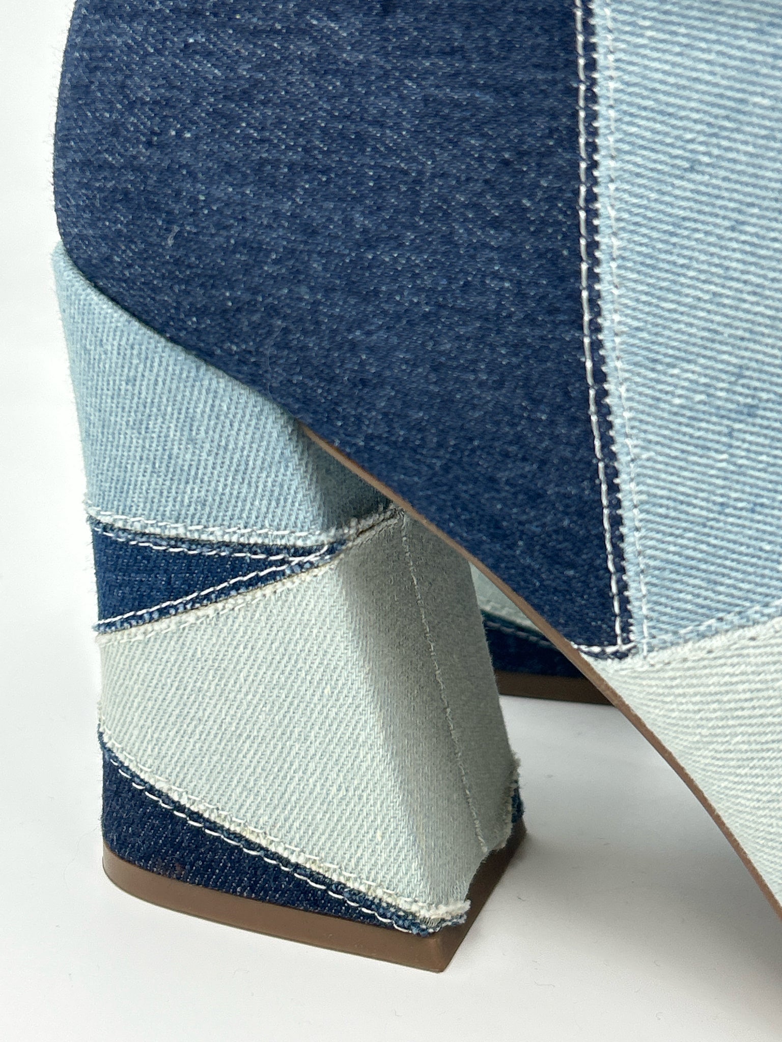 MADDEN GIRL Size 10M BLUE DENIM Women Booties