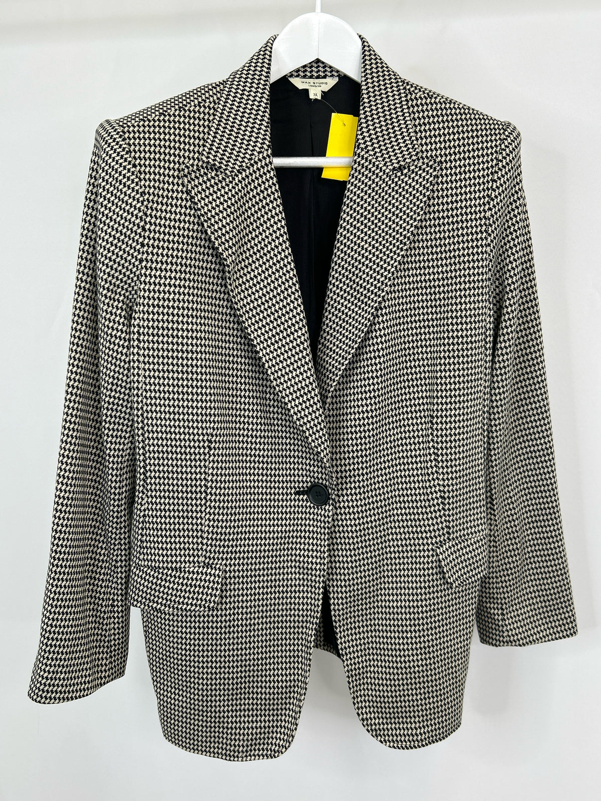 MAX STUDIO Size XL Black & Grey Women Blazer
