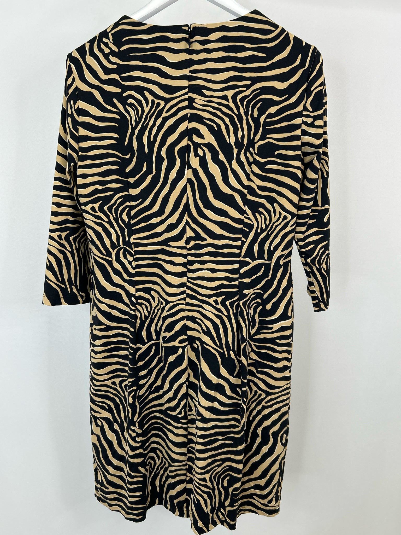 J MCLAUGHLIN Size XL BLACK & TAN Women Dress