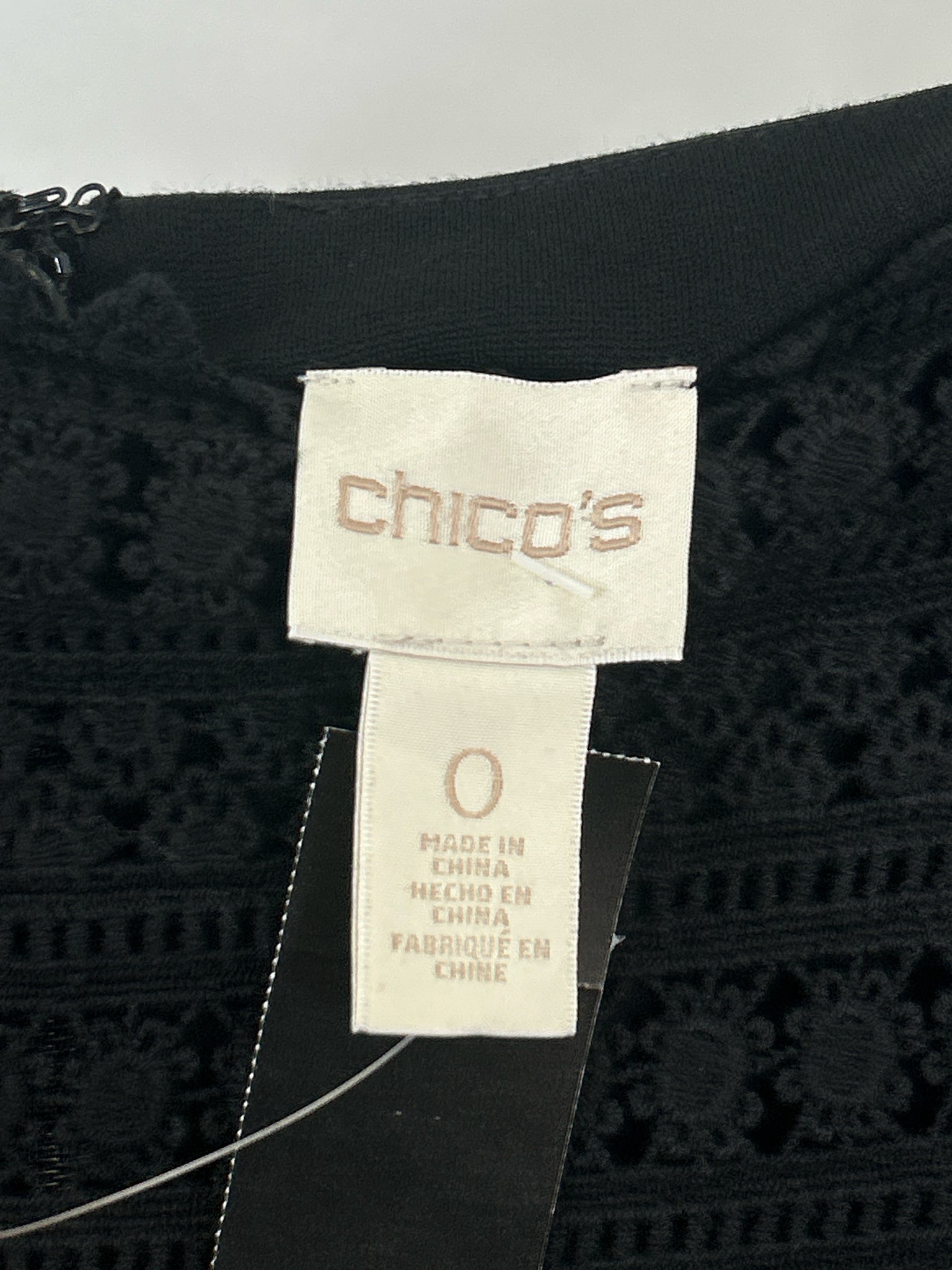 CHICO'S Size 4 Black Women Dress