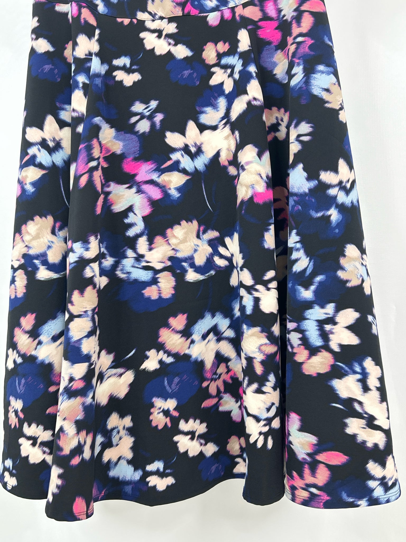 LANE BRYANT Size 16 Blue Print Women Dress