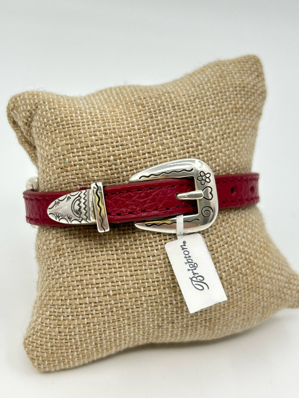 BRIGHTON Red & Silver Bracelet