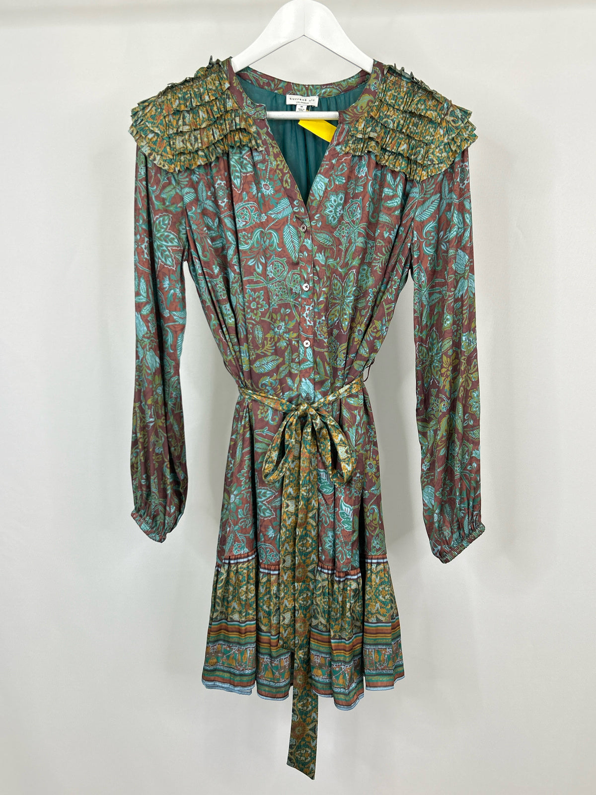 CURRENT AIR Size M brown & teal Women Dress
