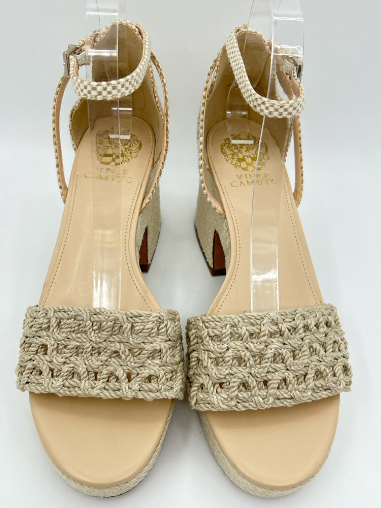 VINCE CAMUTO Size 8.5M Natural Women's Sandal