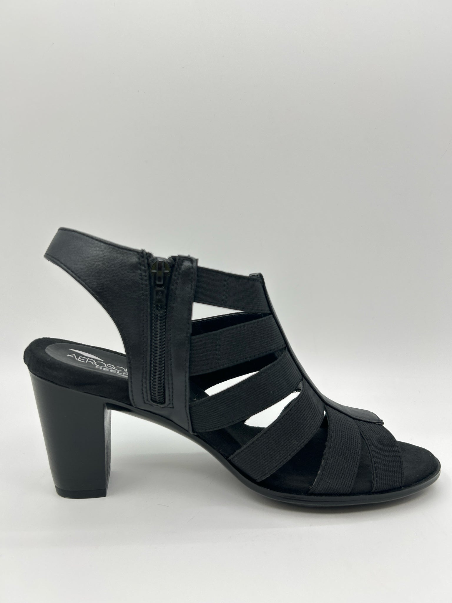 AEROSOLES Size 8.5 Black Women Sandal