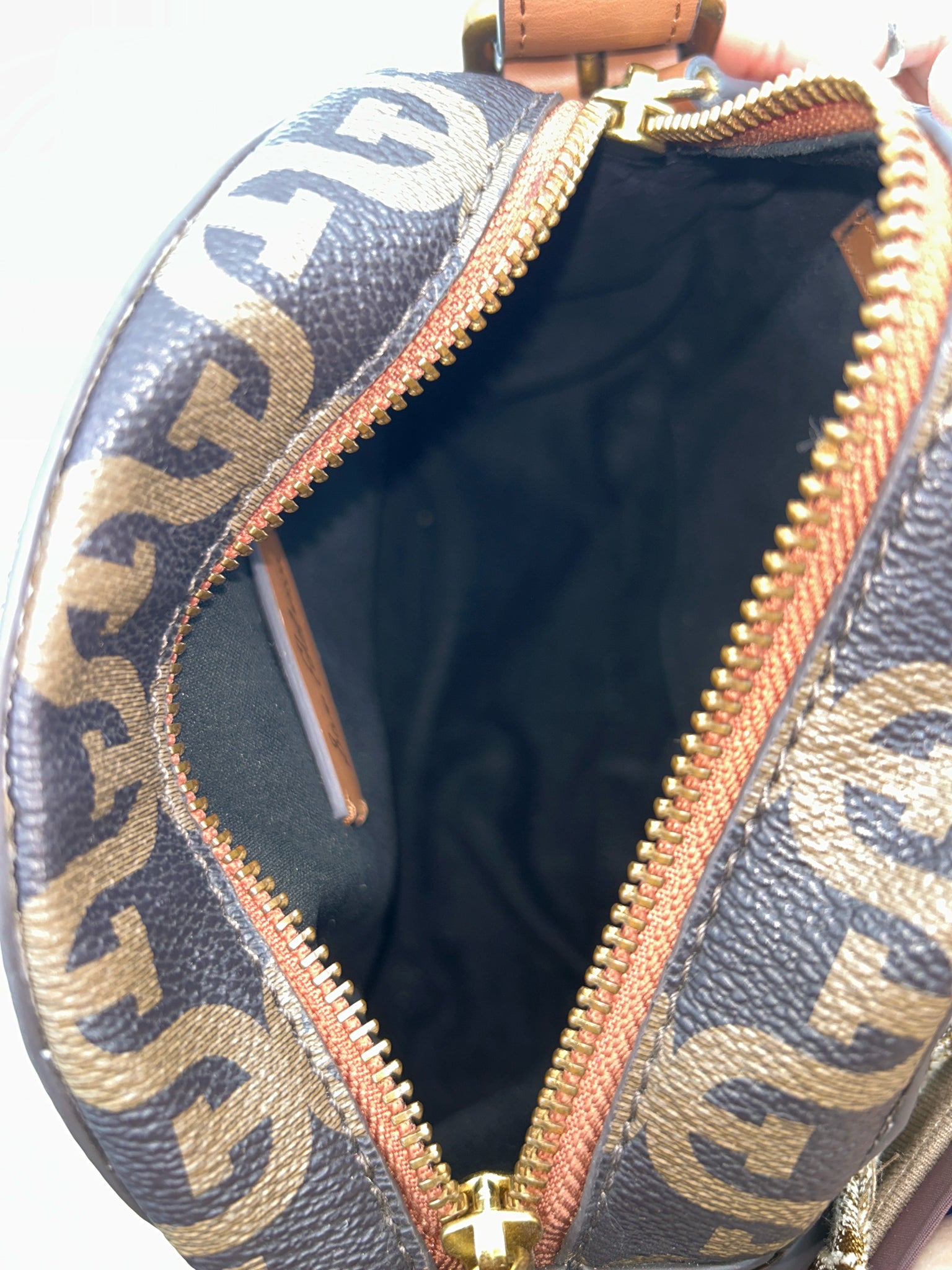 SAM EDELMAN Brown Print Women Purse