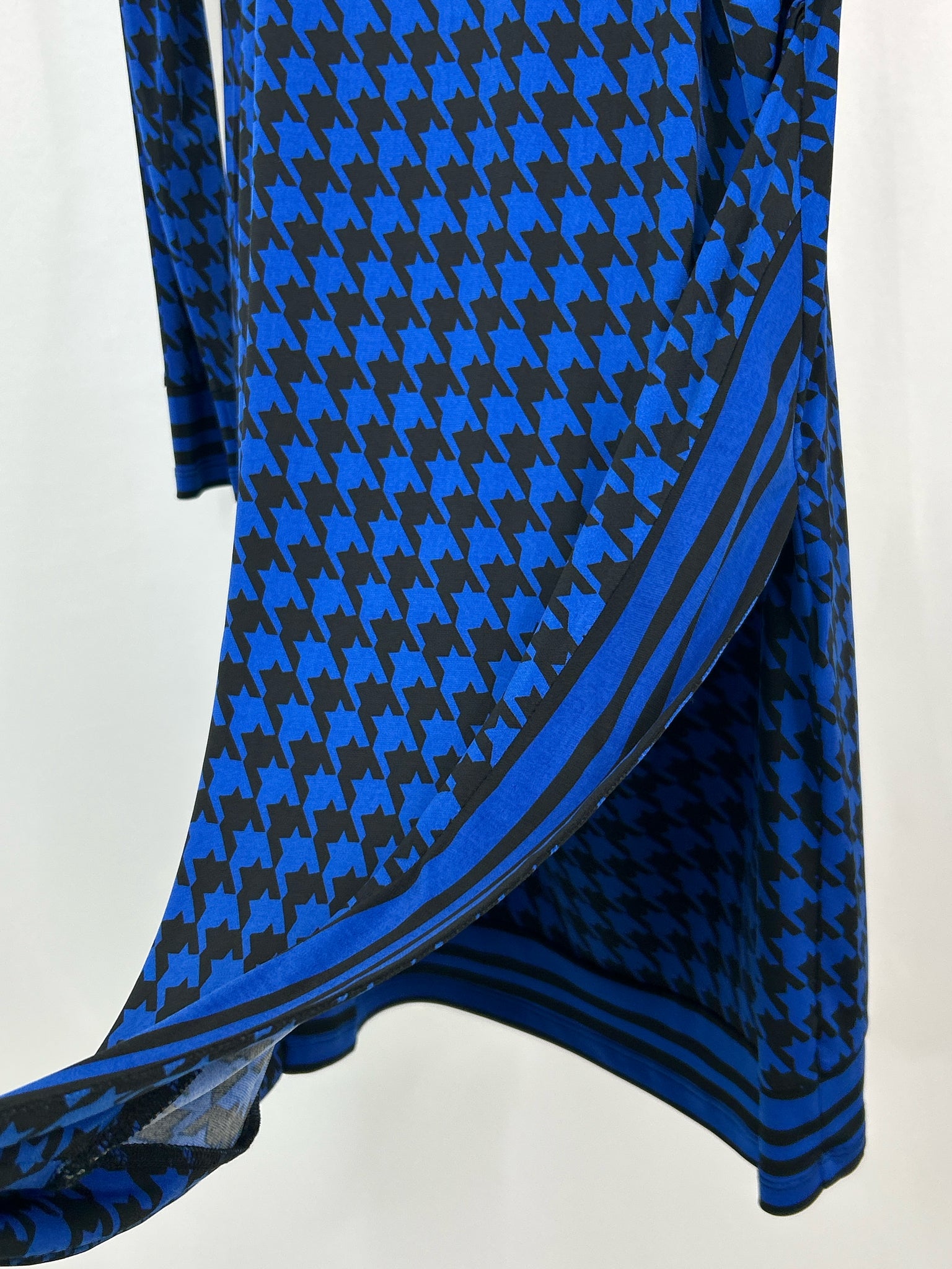 MICHAEL MICHAEL KORS Size XL ROYAL BLUE AND BLACK Women Dress