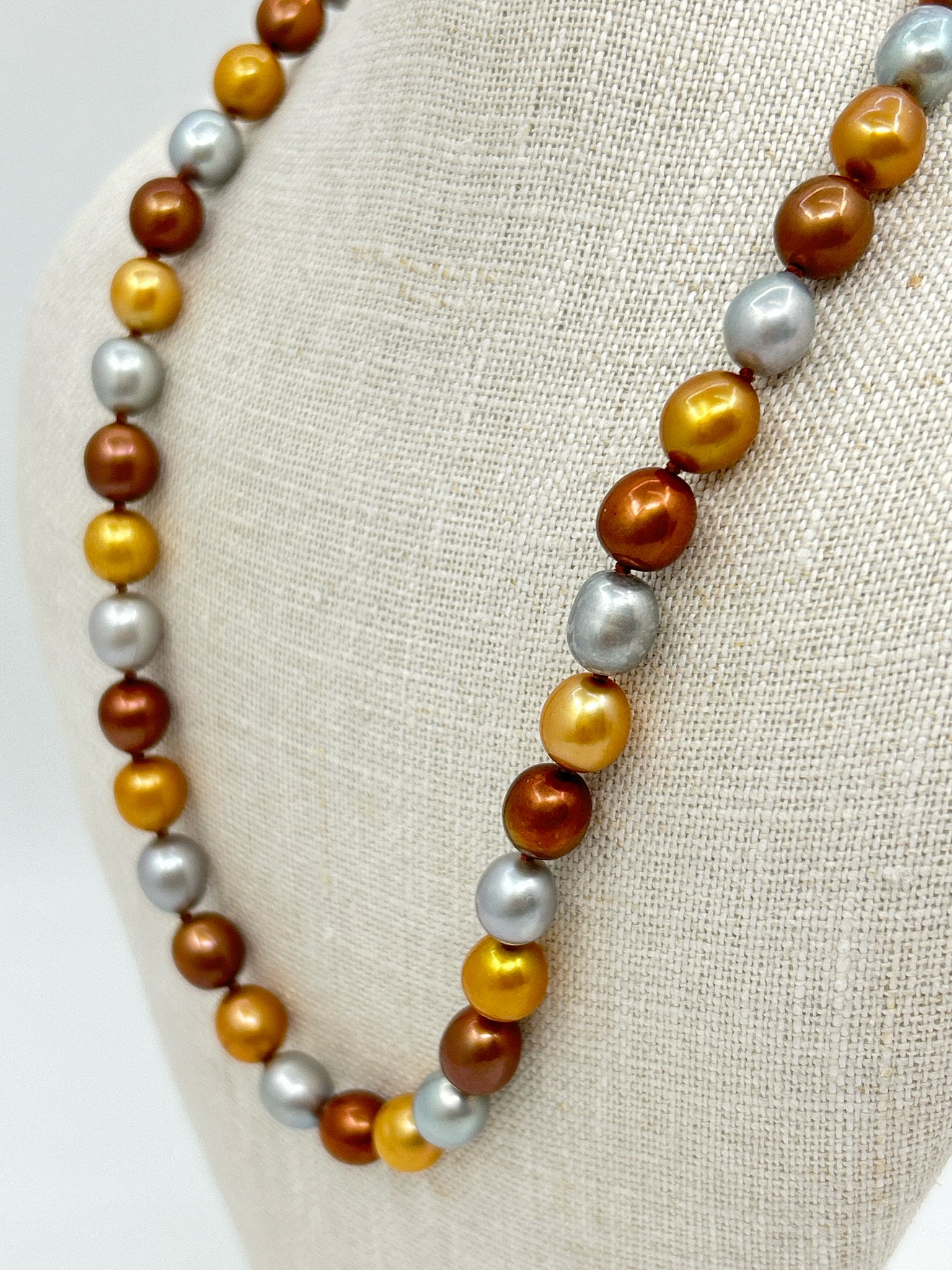 HONORA GOLD AND SILVER Pearl Jewelry Set