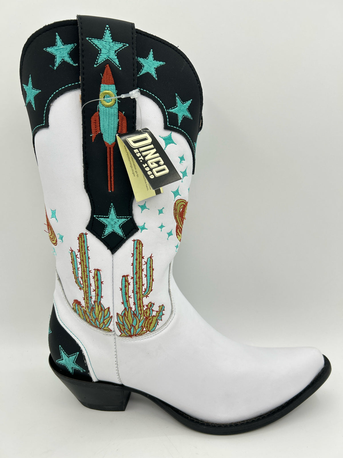 DINGO Size 7.5M White Women Boots