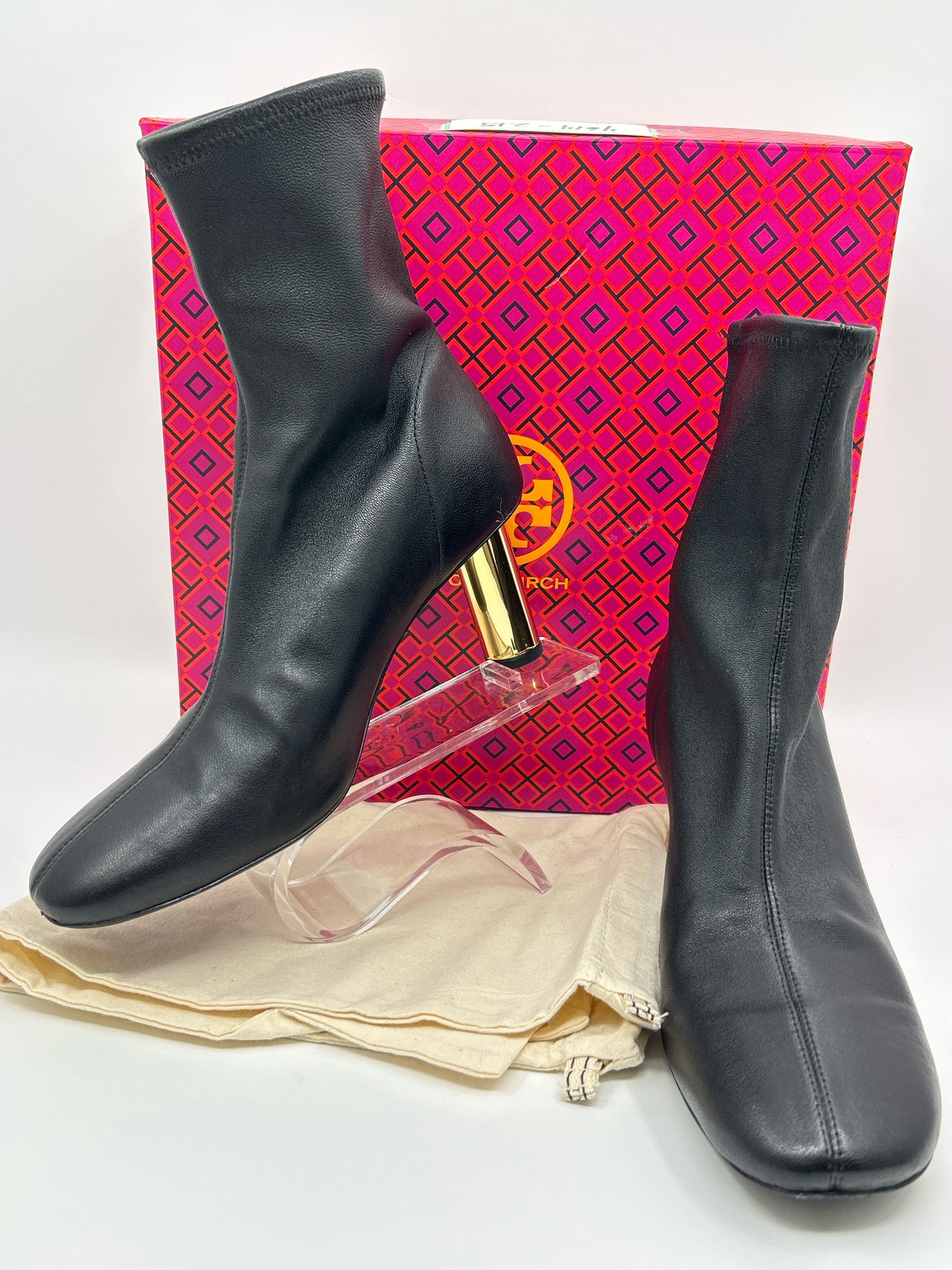 TORY BURCH Size 7.5 Black Women Booties