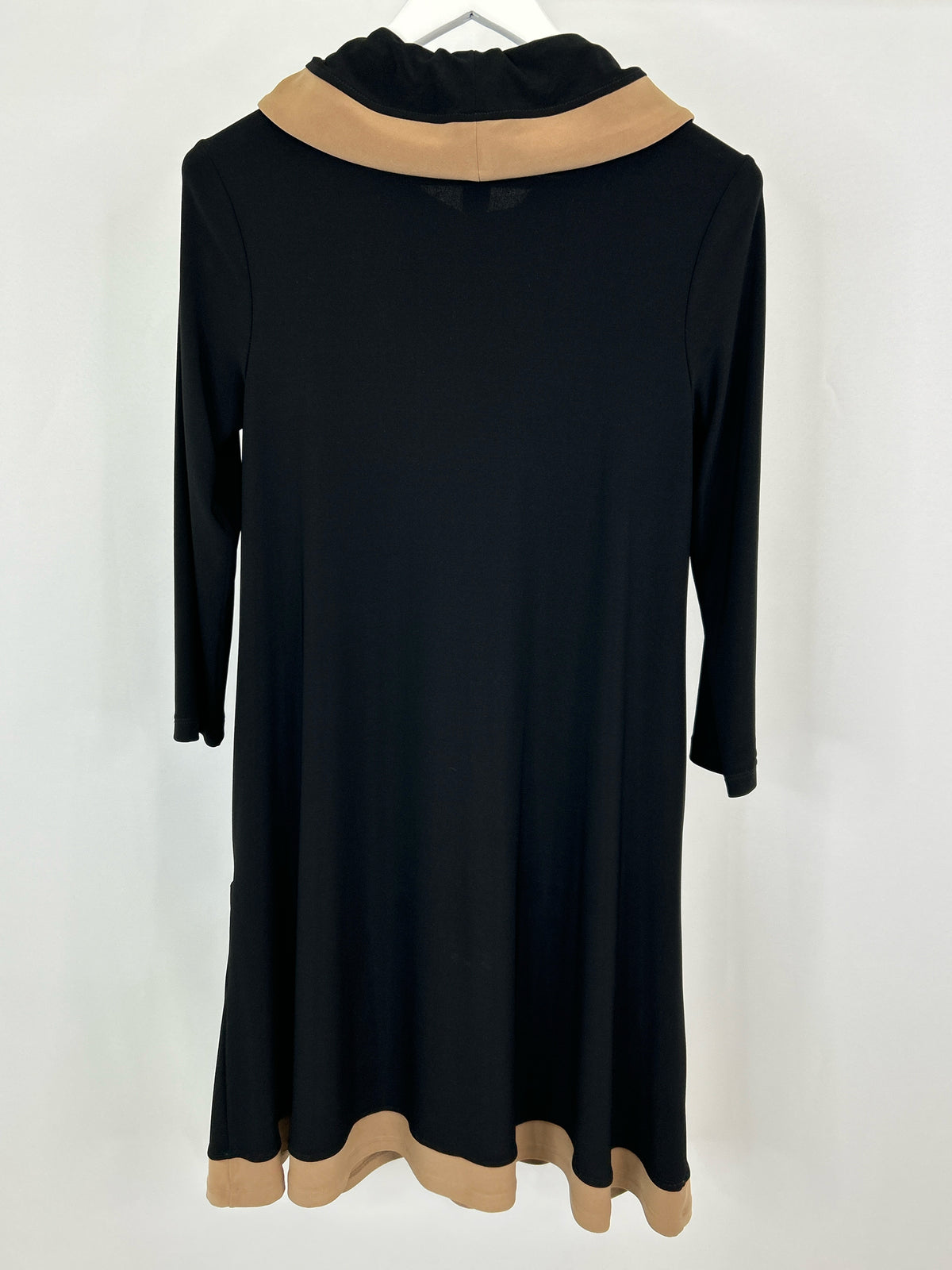 JOSEPH RIBKOFF Size 8 Black Print Women Dress
