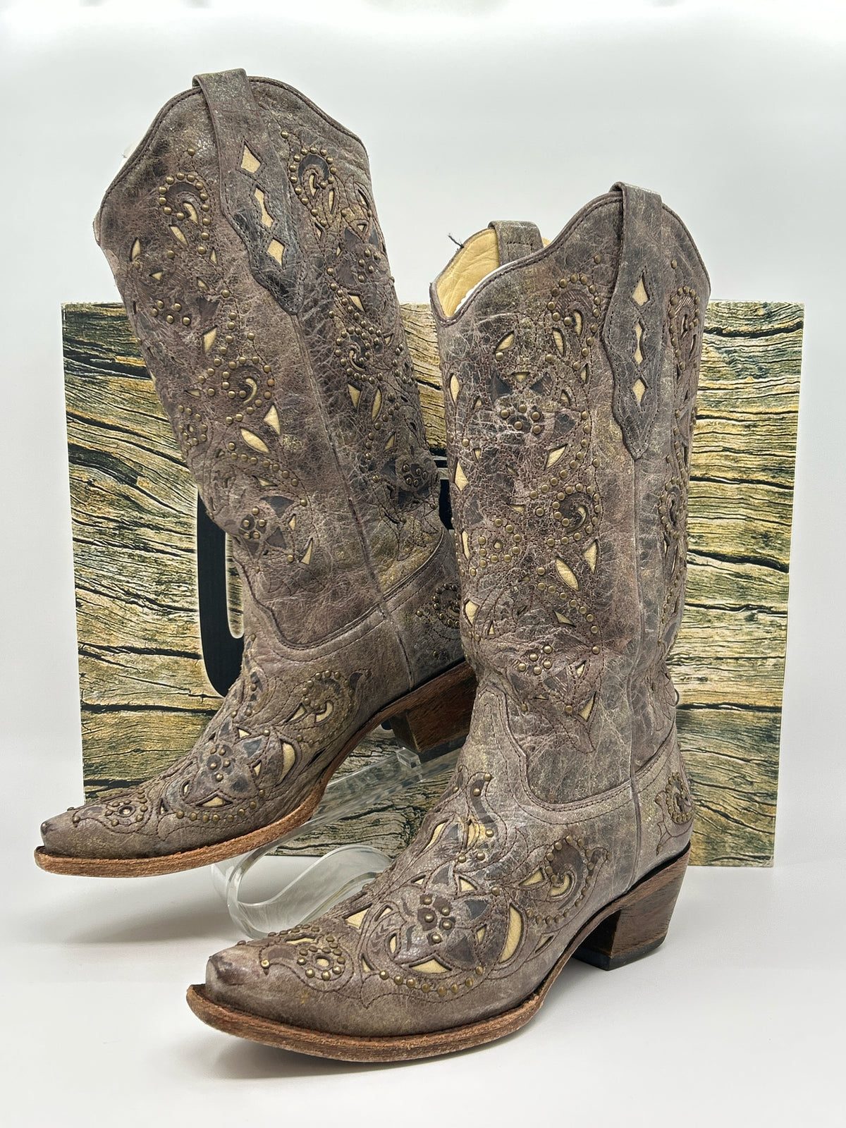 CORRAL Size 8.5M Taupe Women Boots