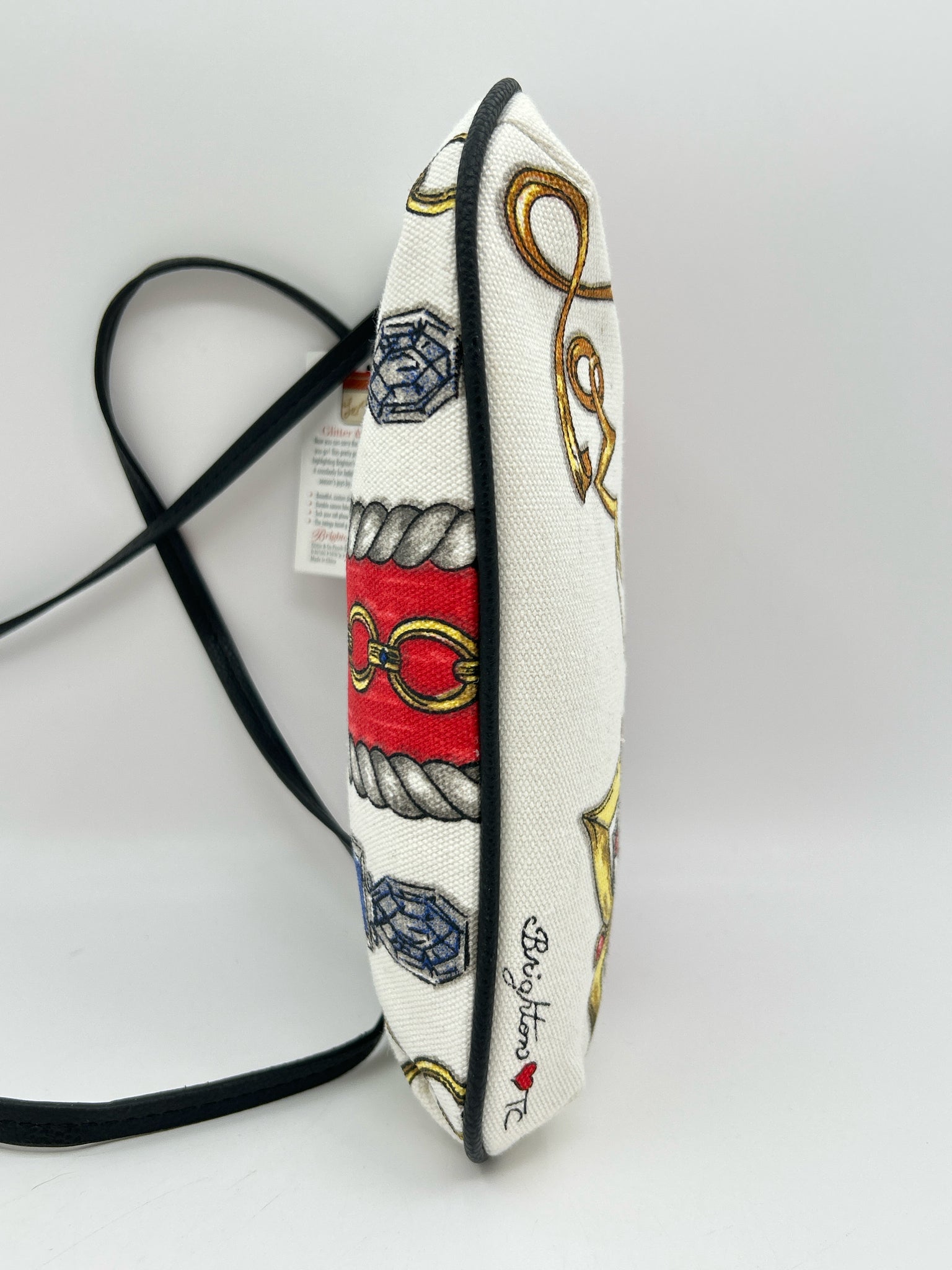 BRIGHTON WHITE AND RED Women Purse