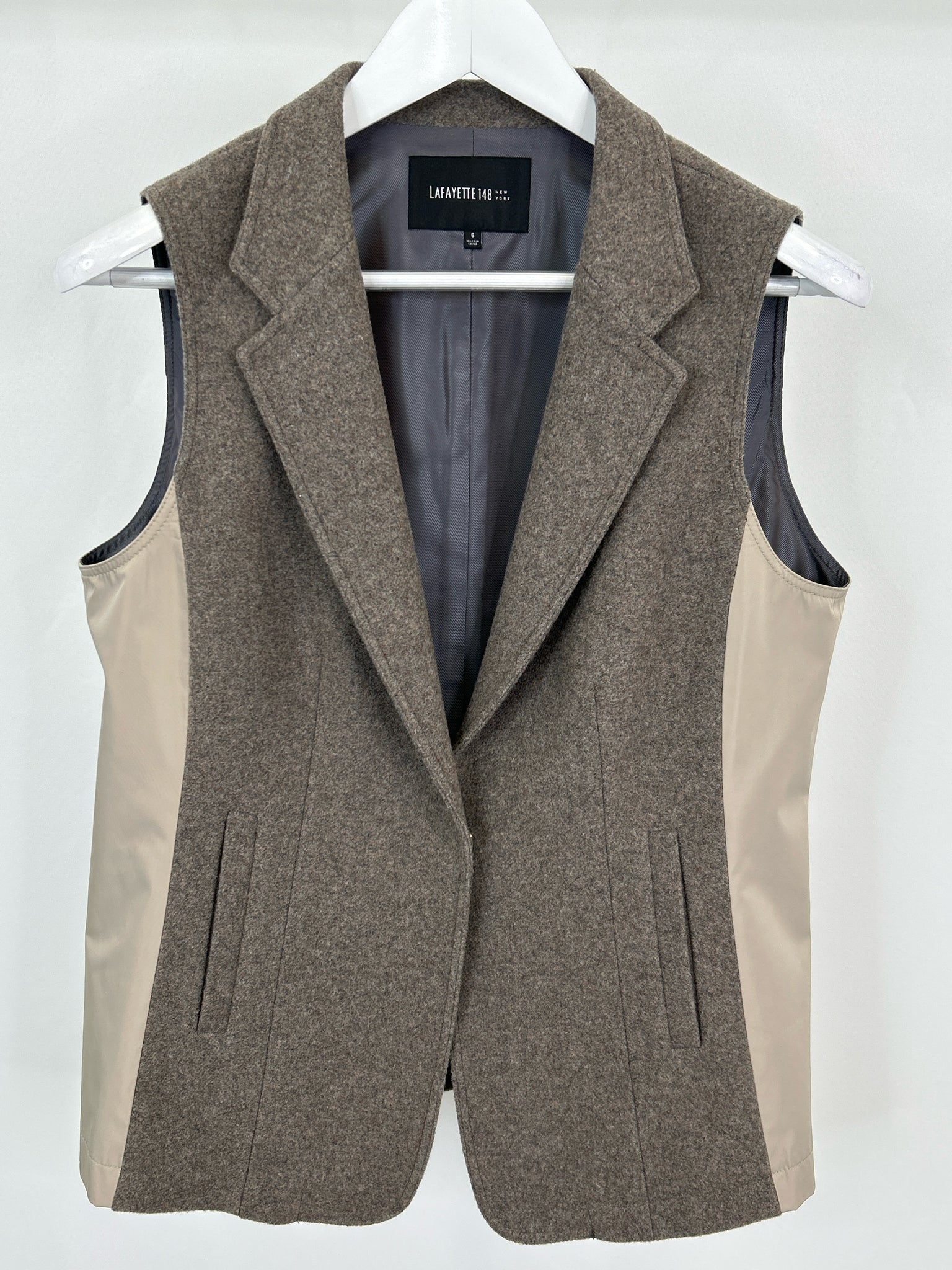 LAFAYETTE 148 Size 6 Grey Women Jacket