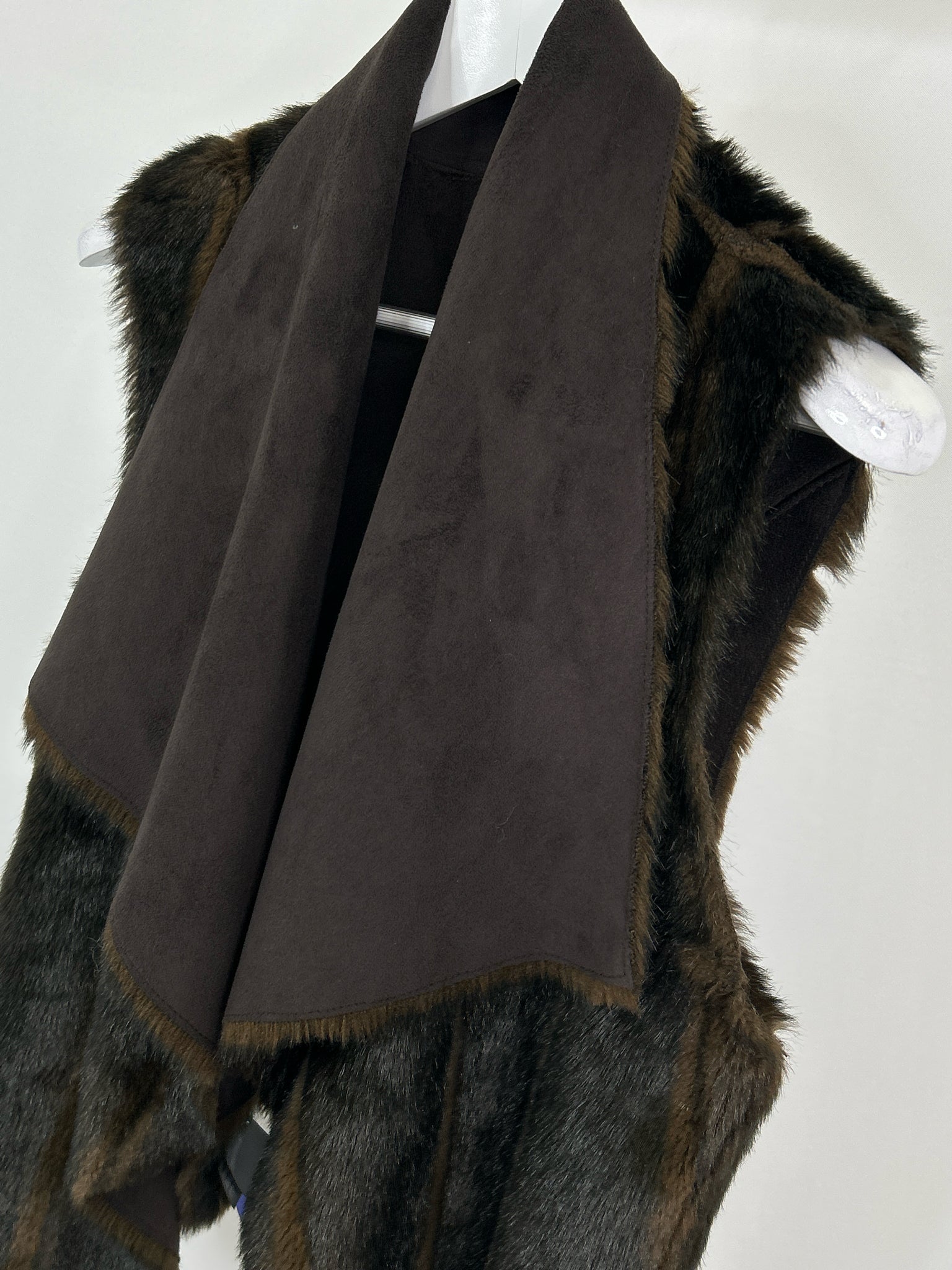 NO BRAND Size One Size DARK BROWN Women Vest