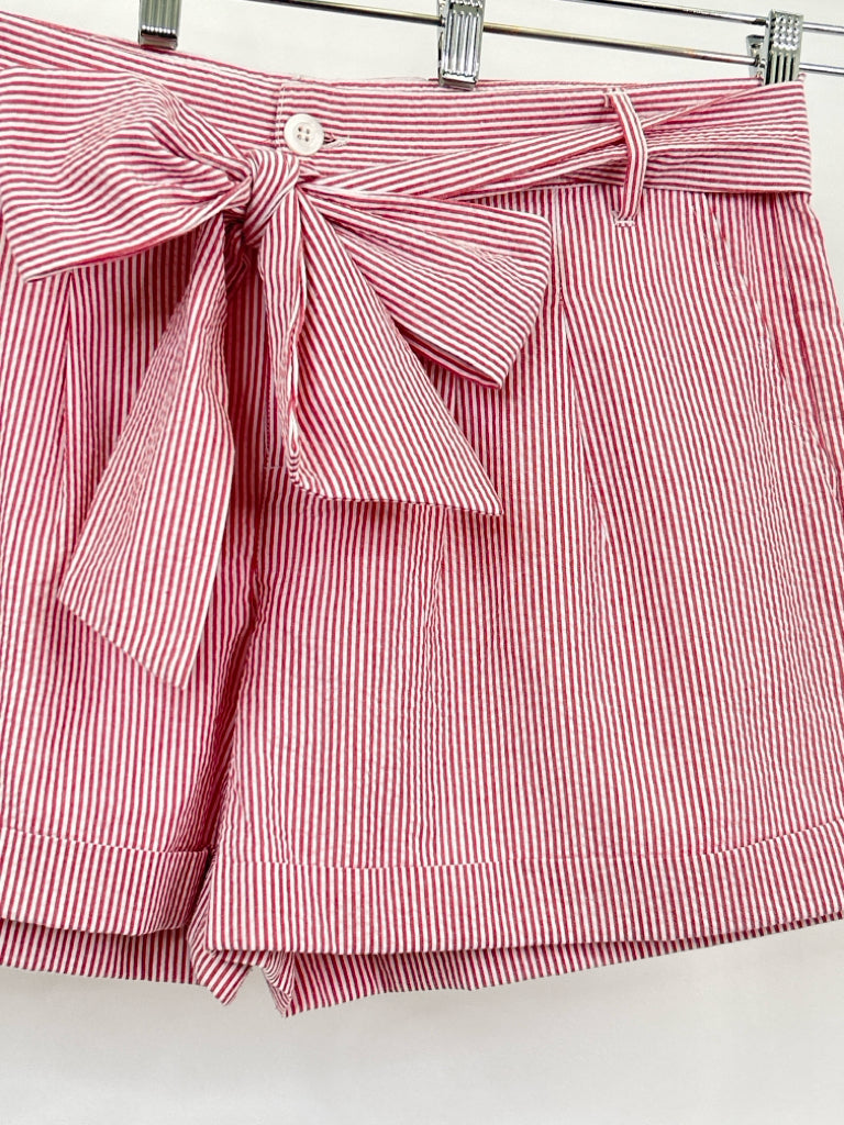 LAUREN JAMES Size XL Red Striped Women's Shorts