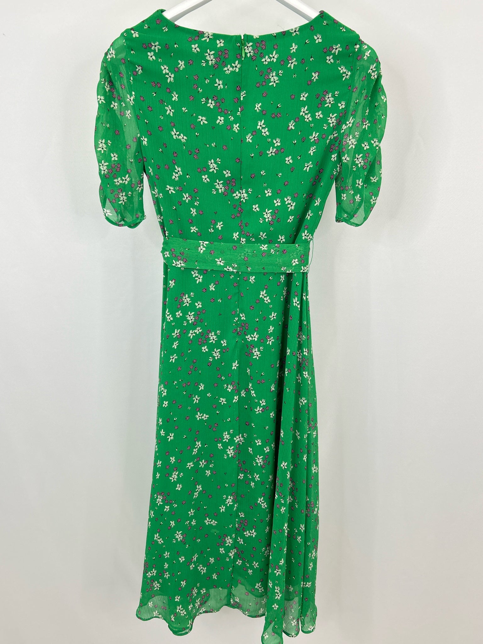 DKNY Size 6 Green Floral Women Dress