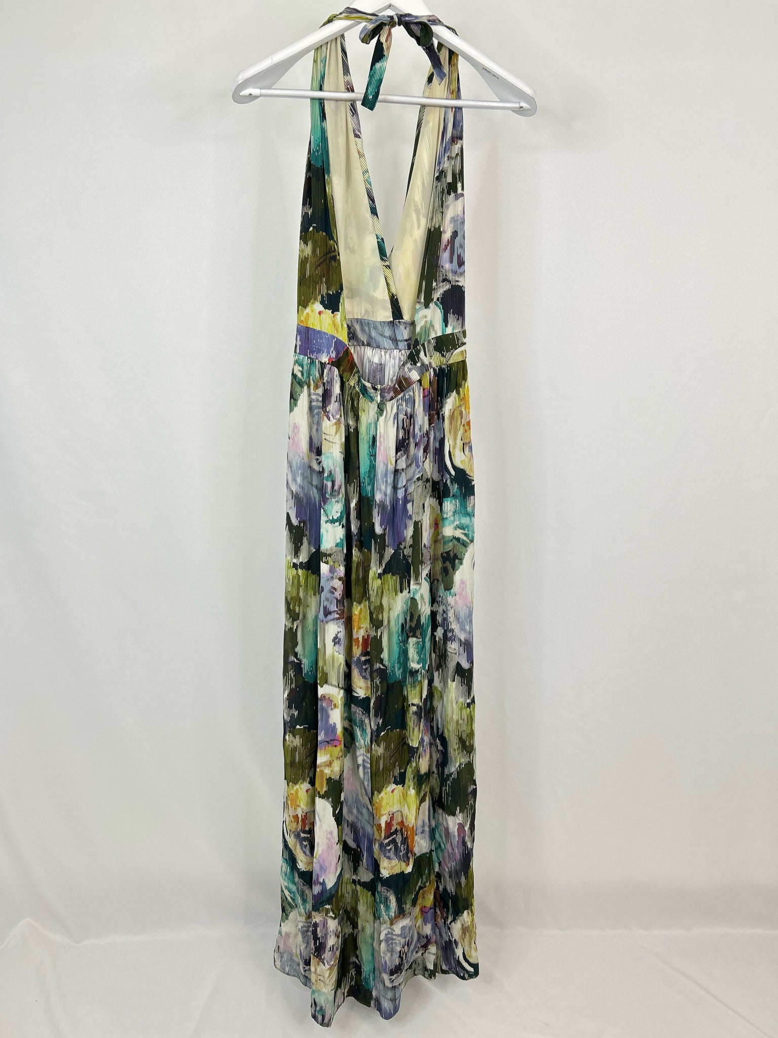 DOLORES PROMESA Size 38 Green Print Women Dress