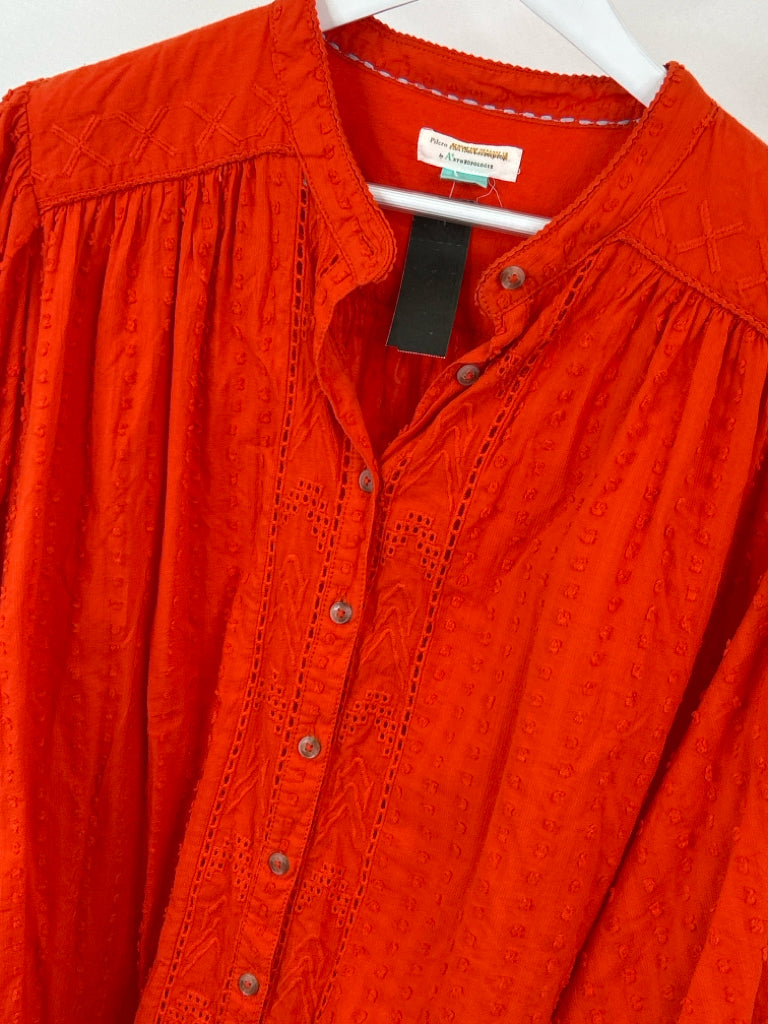 PILCRO Women Size 3X Orange Blouse