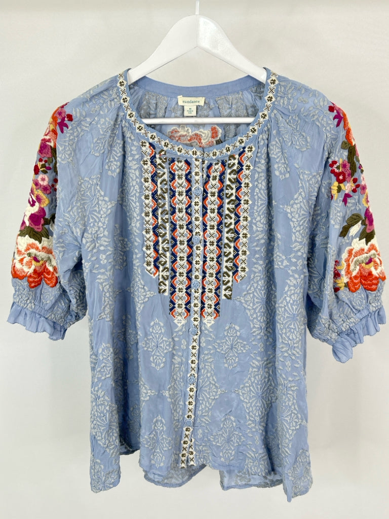 SUNDANCE Size M Baby Blue Women's Blouse