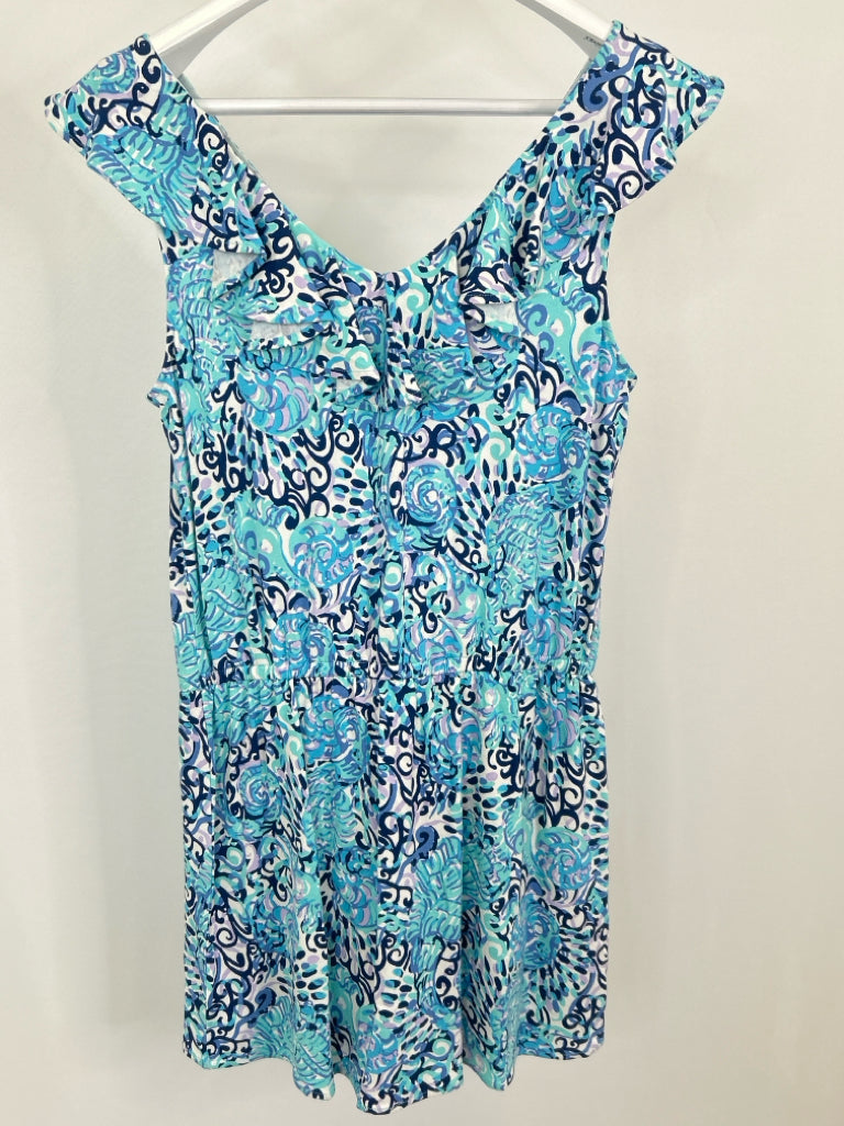 LILLY PULITZER Size S Women's TEAL AND NAVY Dress