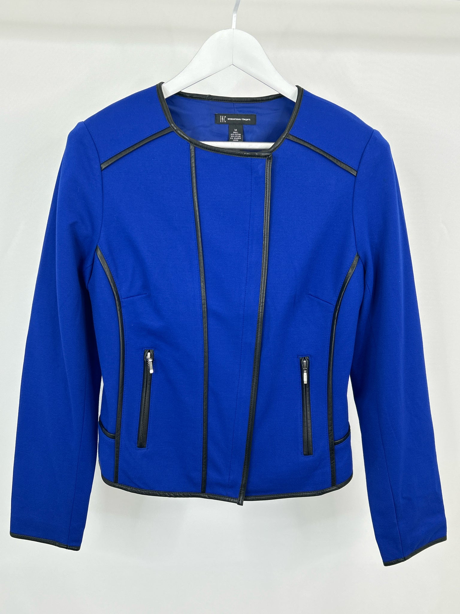 INC Size M Blue Women Jacket