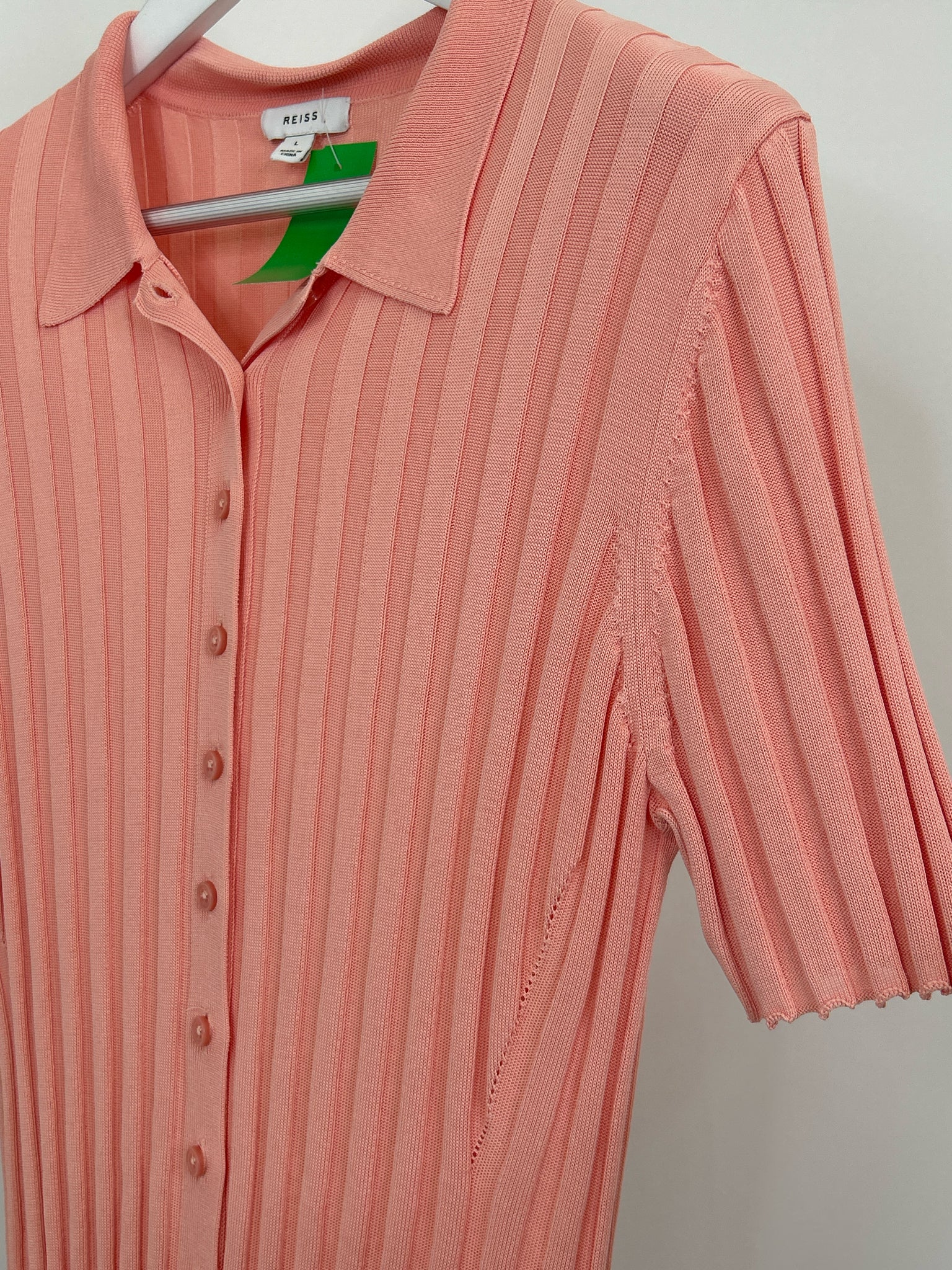 REISS Size L Light Peach Women Top