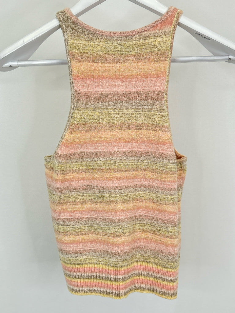 J CREW Size S Pink Striped Women's Tank Top