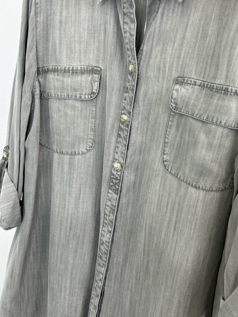 CHICO'S Women Size 20/22 Gray Tunic