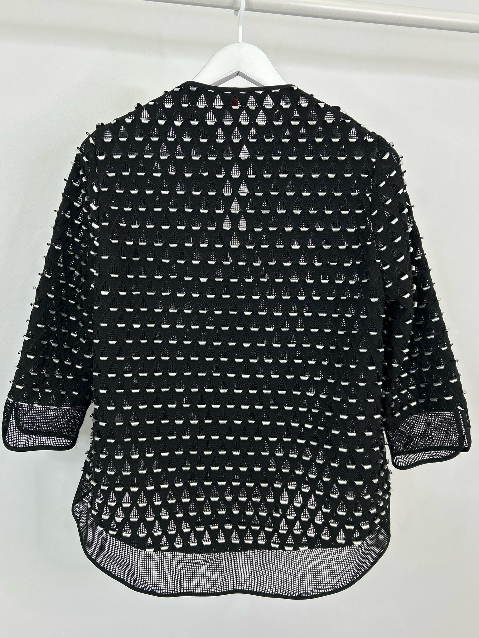 IC BY CONNIE K Size S Black and Silver Women Jacket