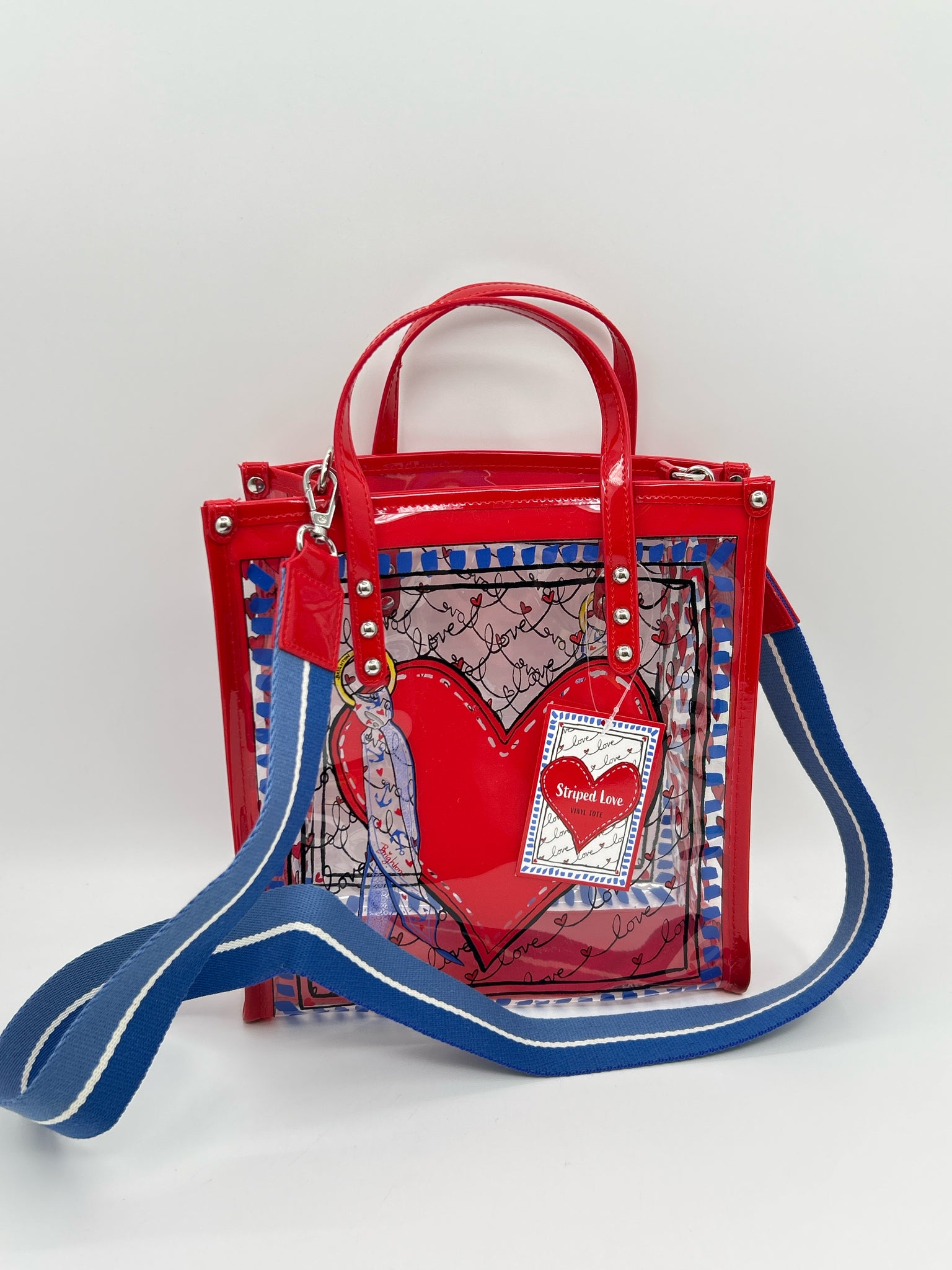 BRIGHTON Red and Blue Women Tote