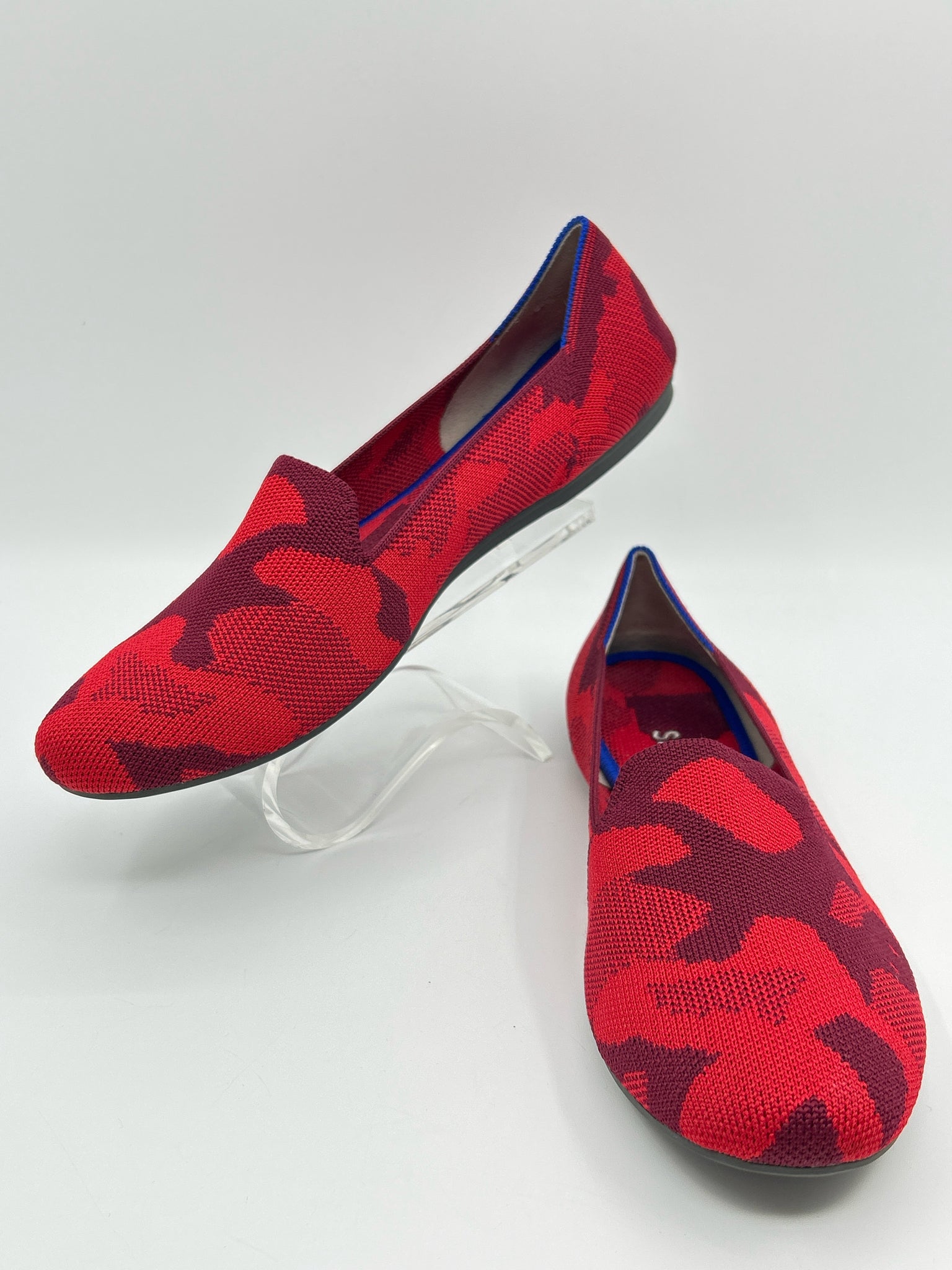 ROTHY'S Size 10 Red Print Women Flats