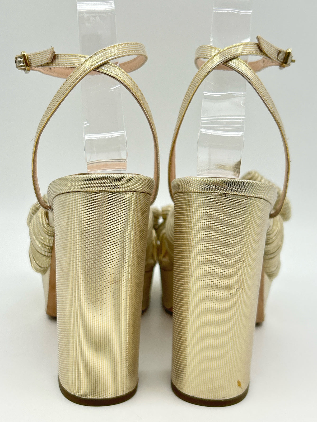 LOEFFLER RANDALL Size 8B Gold Women Sandal