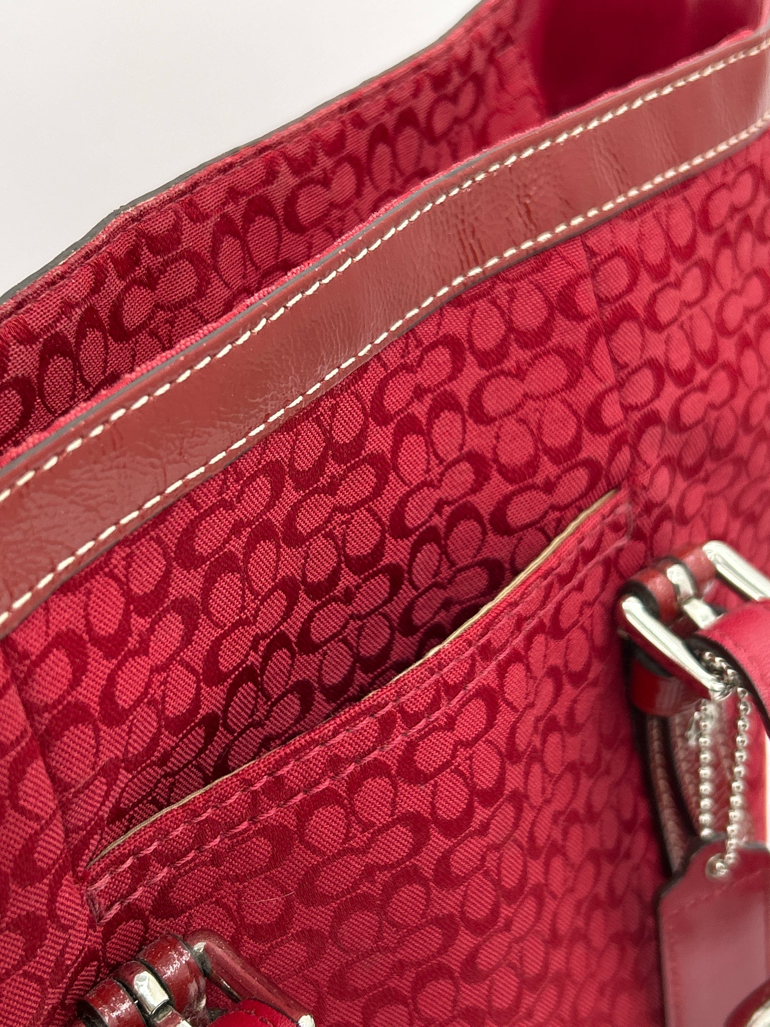 COACH Red Women Tote