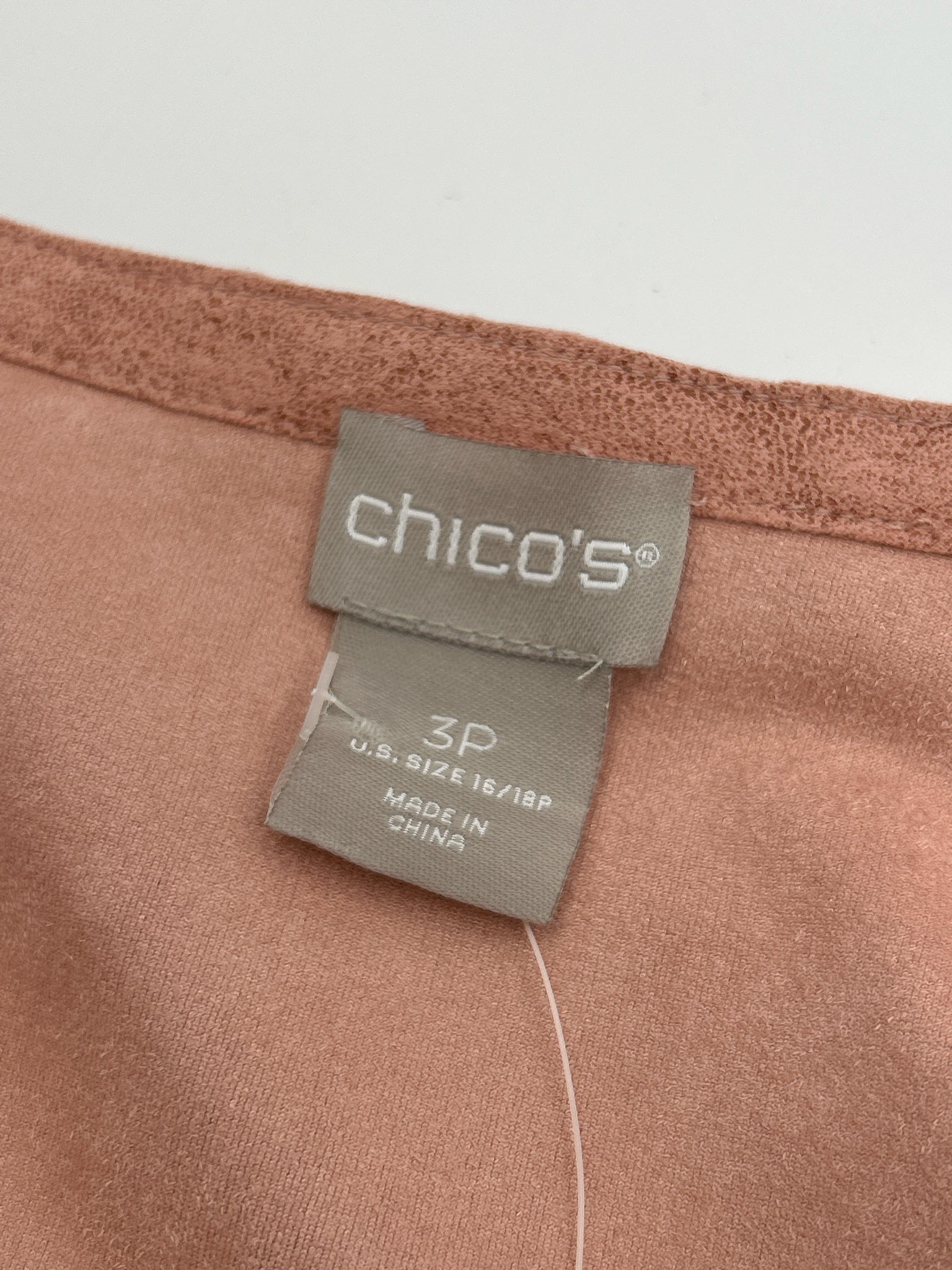 CHICO'S Size 16/18 Pink Women Jacket NWT