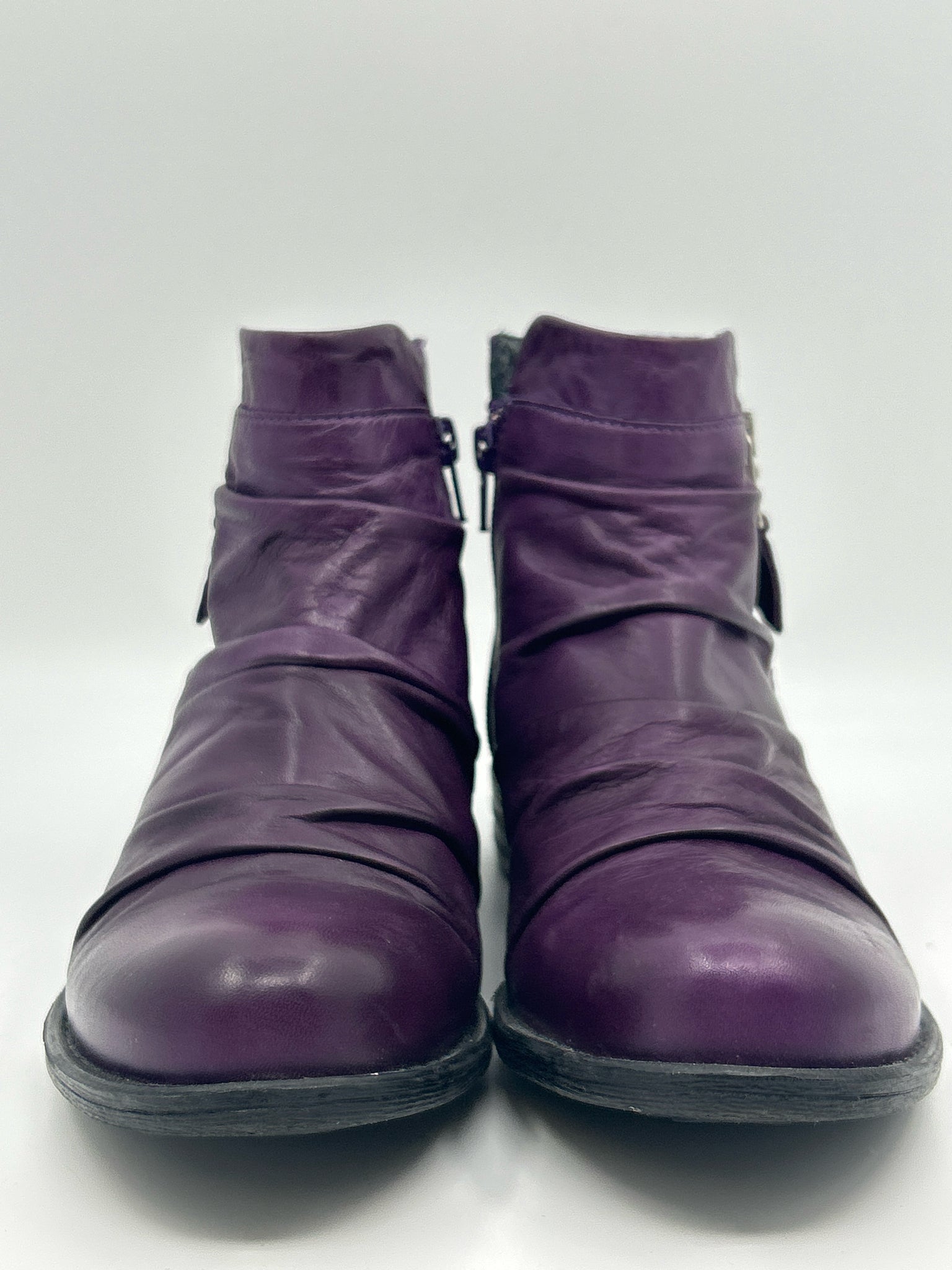 MIZ MOOZ Size 37 Purple Women Booties
