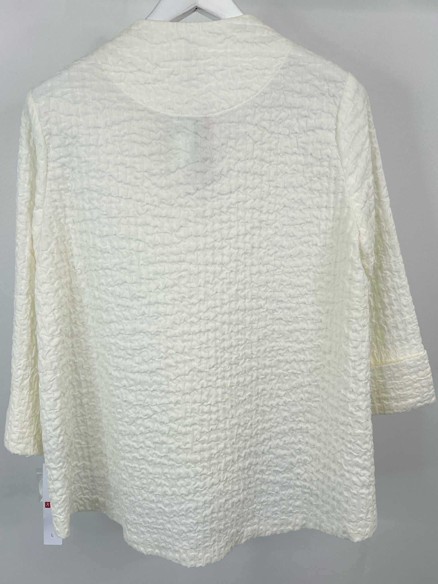 IC COLLECTION Size L White Women Jacket