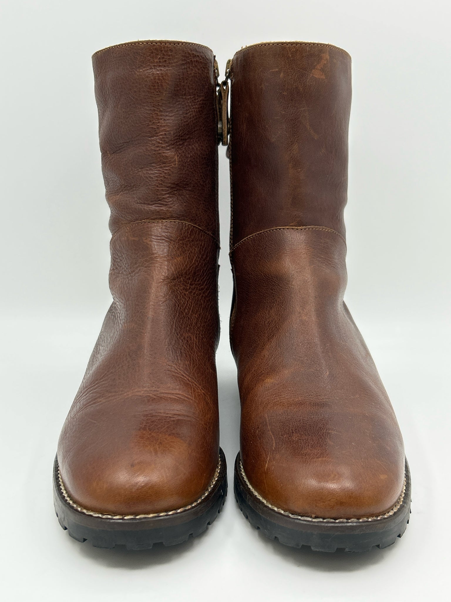 FABIANELLI Size 39 Brown Women Boots