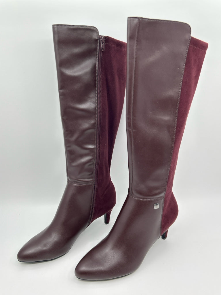 ALFANI Women Size 10M Burgundy Boots