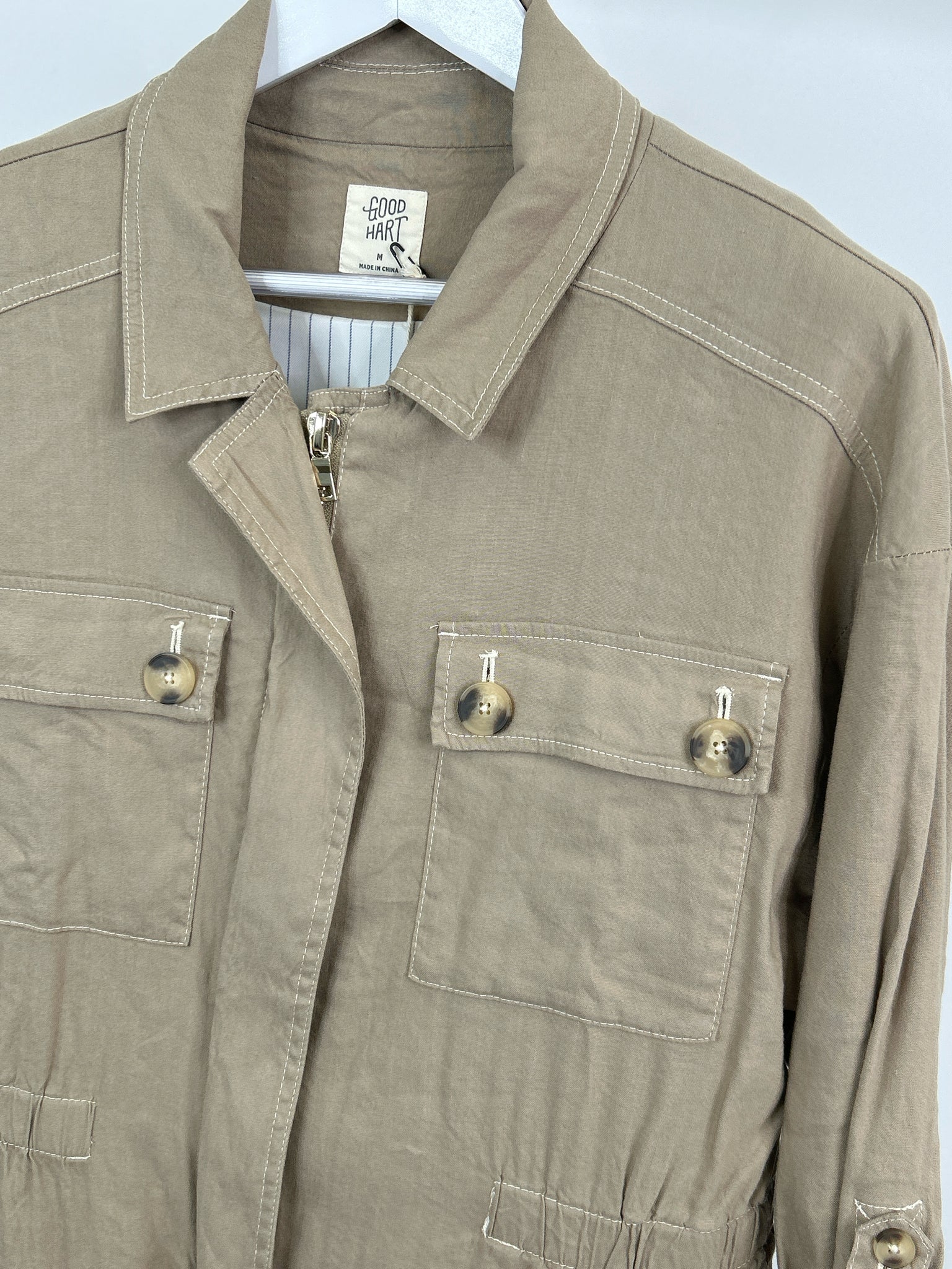 Good Hart Size M KHAKI Women Jacket