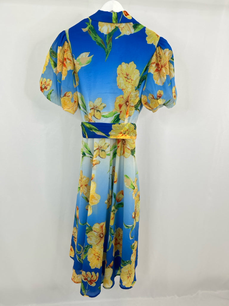 JEALOUS TOMATO Size M BLUE AND YELLOW Women's Dress