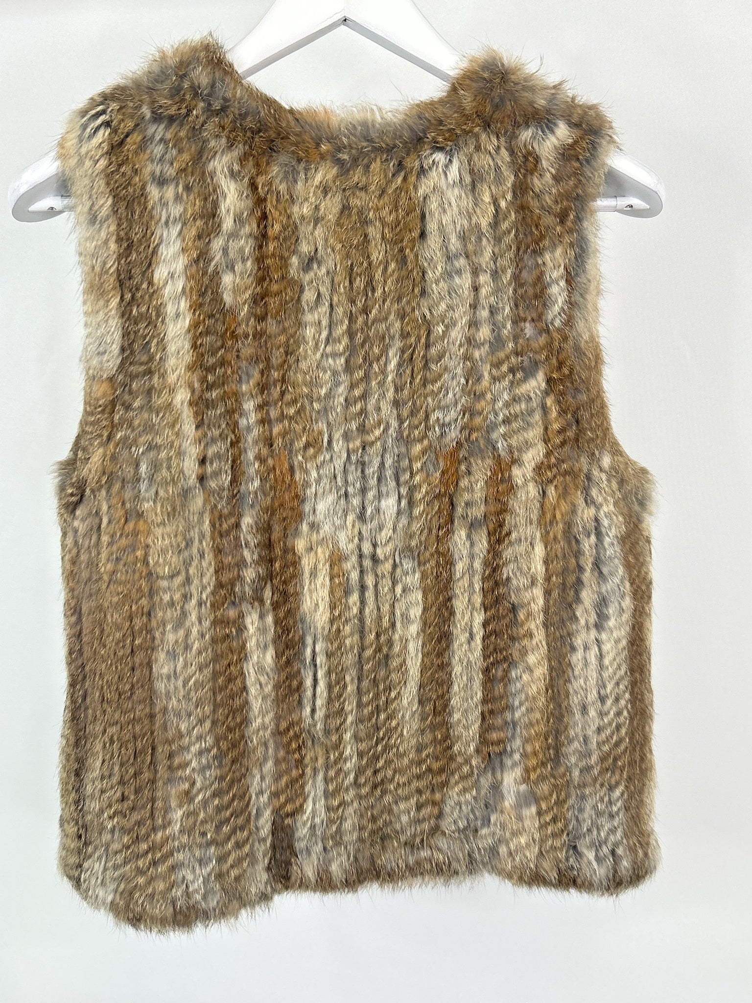 525 AMERICA Size L Brown Print Women Vest