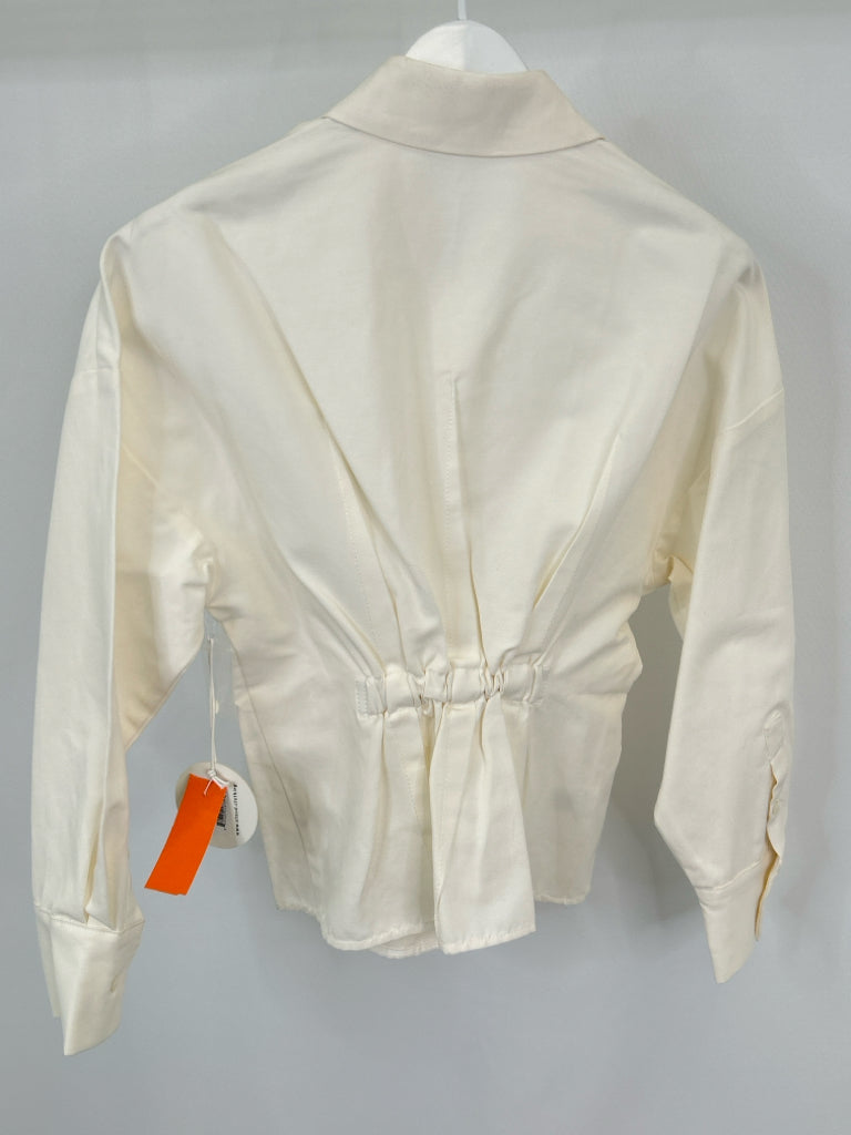 STAUD Size S Ivory Women's Shirt NWT