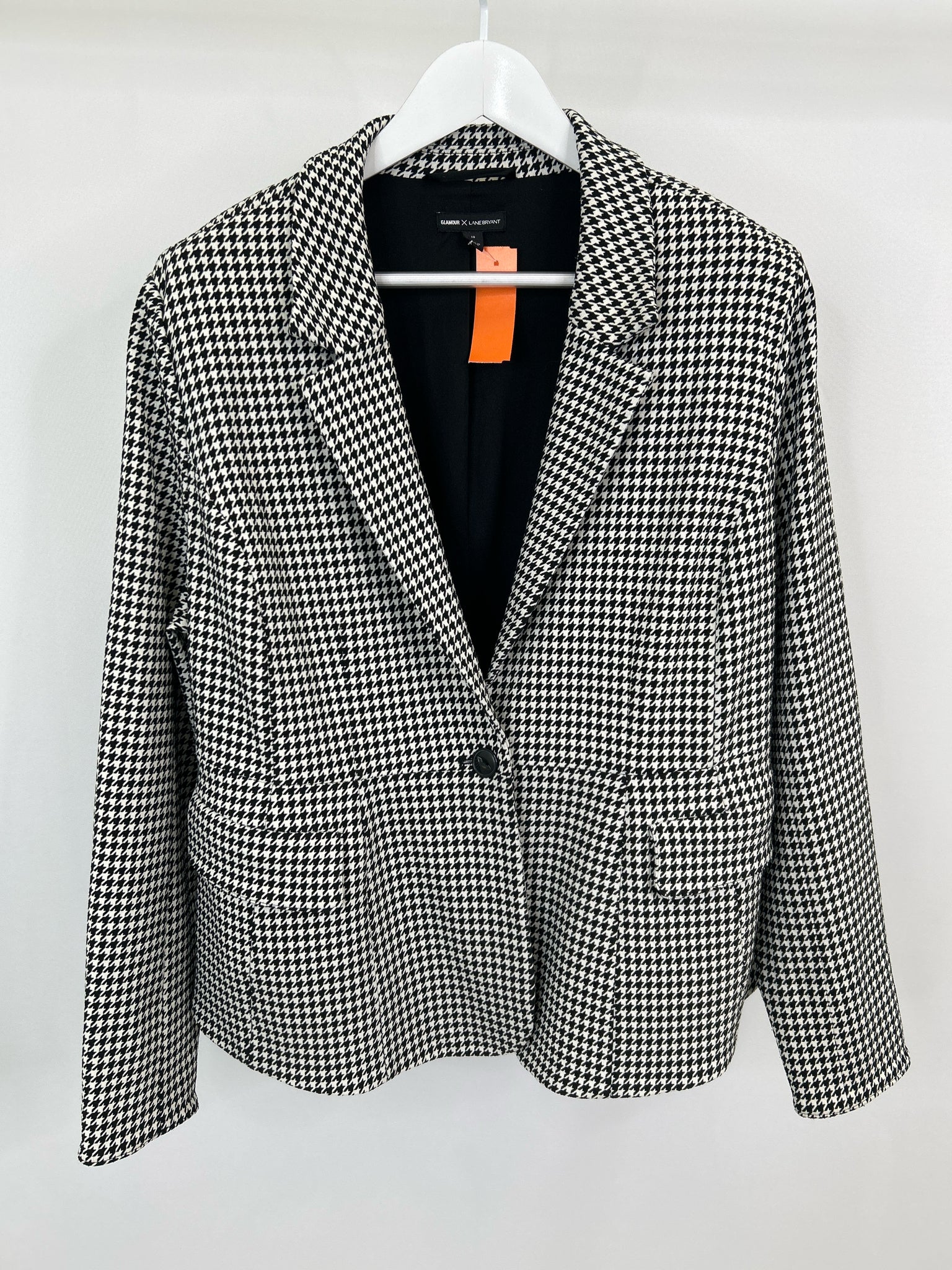 GLAMOUR X LANE BRYANT Size 18 Black & White Women Blazer