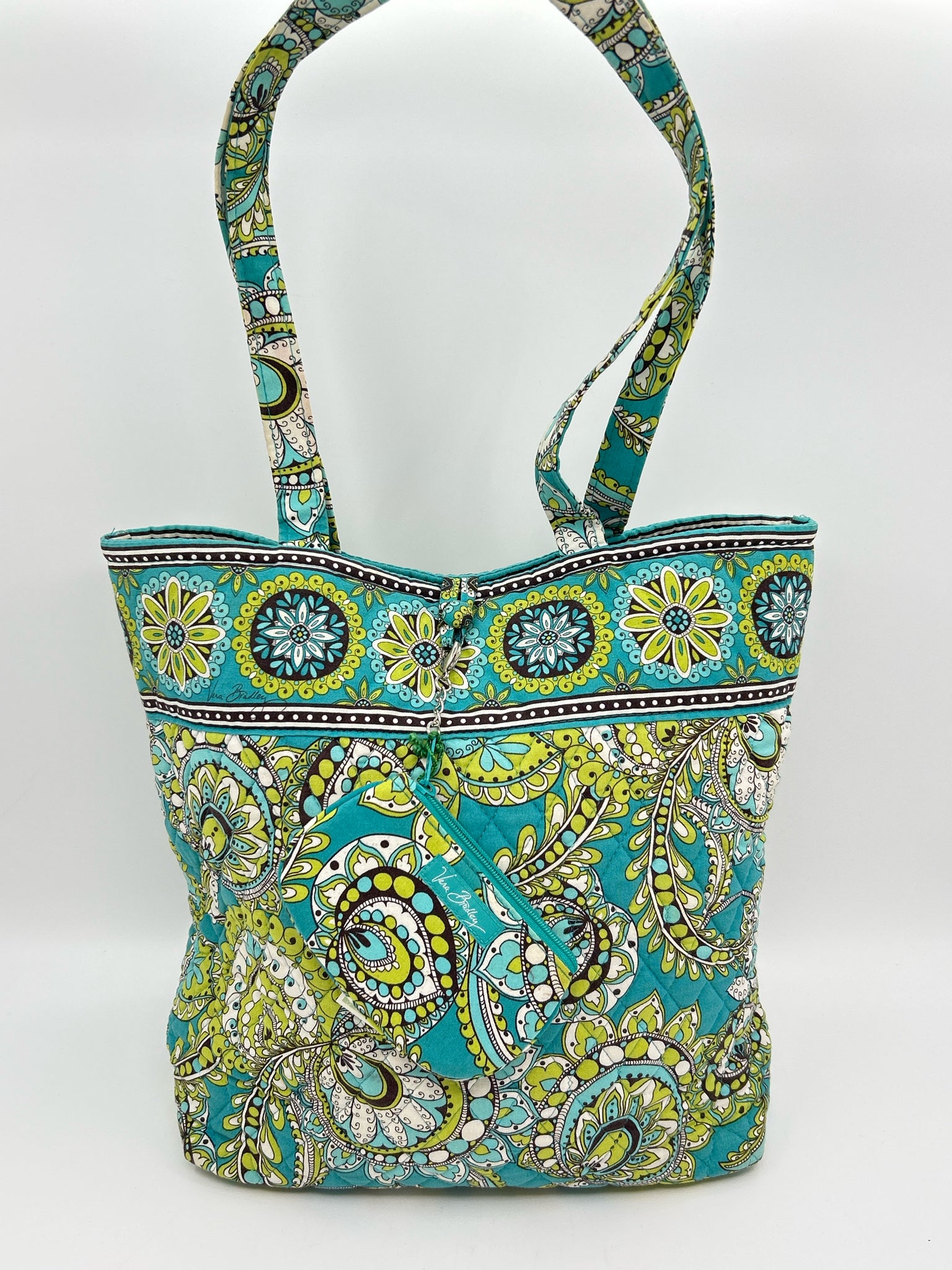 VERA BRADLEY Teal and green Women Tote