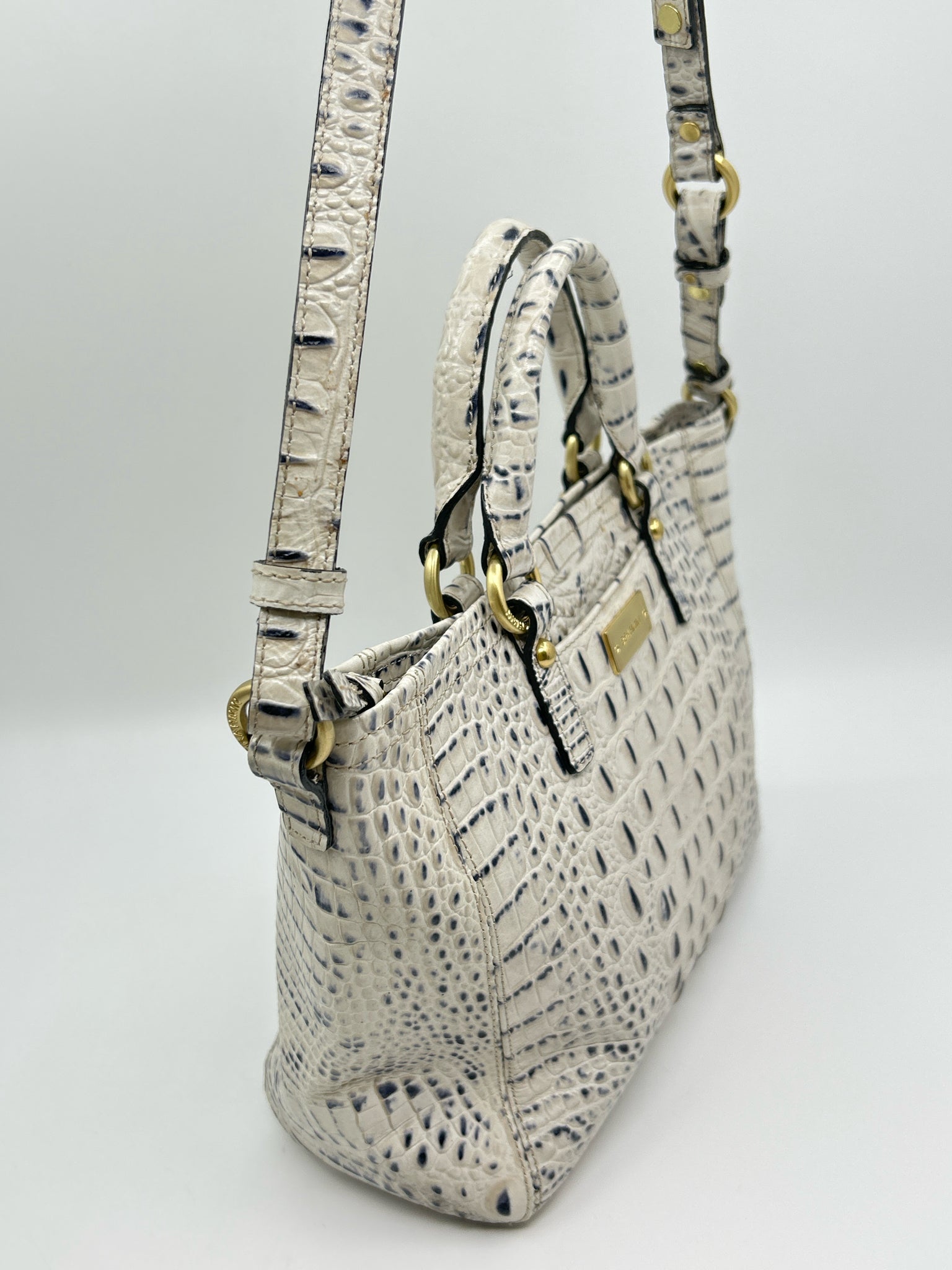 BRAHMIN WHITE AND NAVY Women Purse