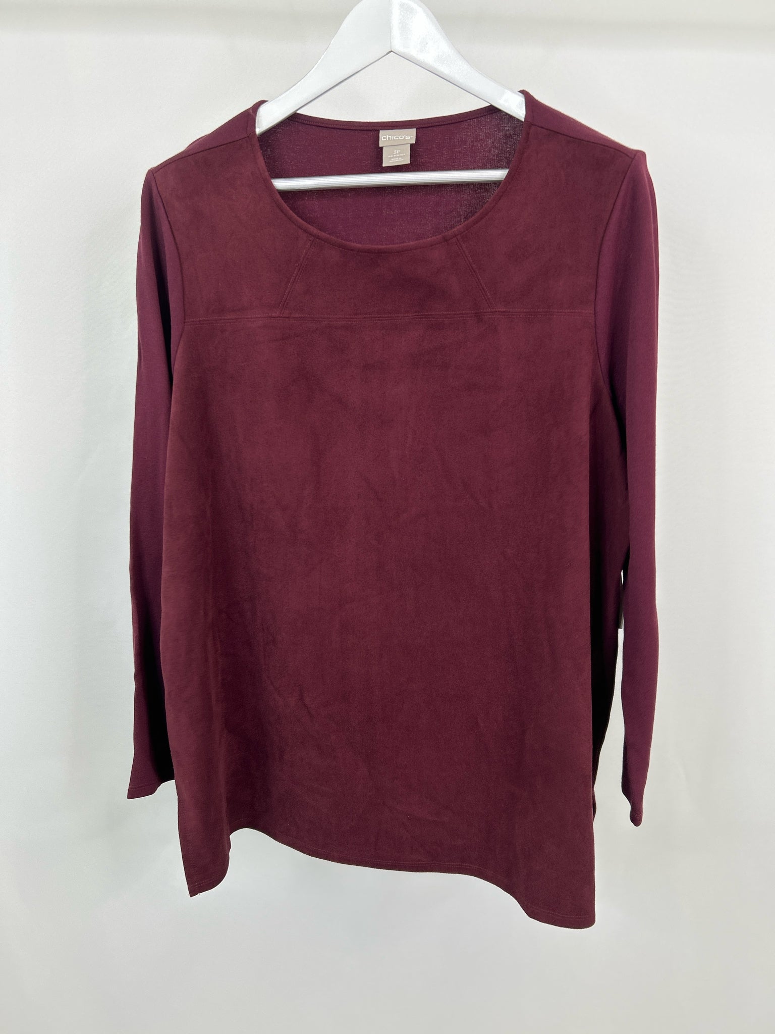 CHICO'S NWT Size XLP Merlot Women Top